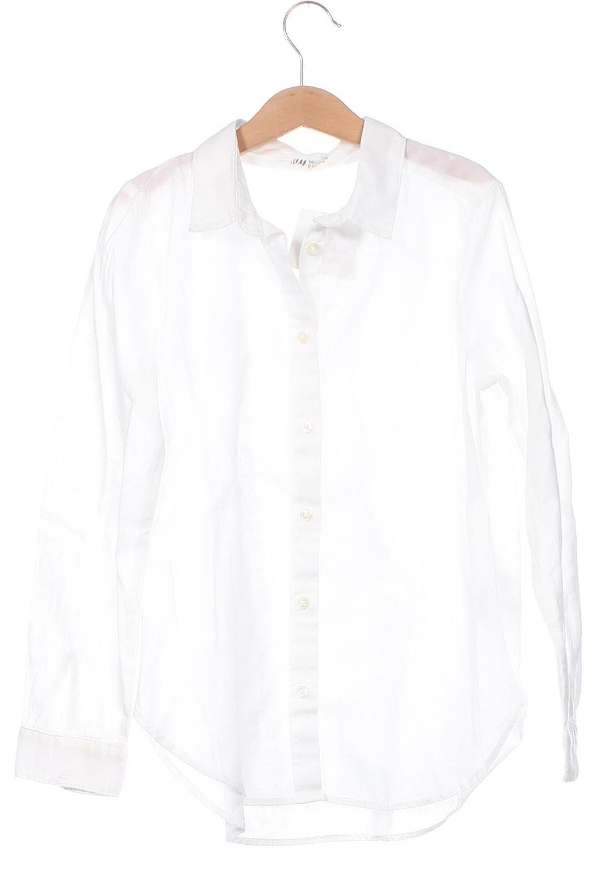 Kinderhemd H&M, Größe 9-10y/ 140-146 cm, Farbe Weiß, Preis 6,00 €