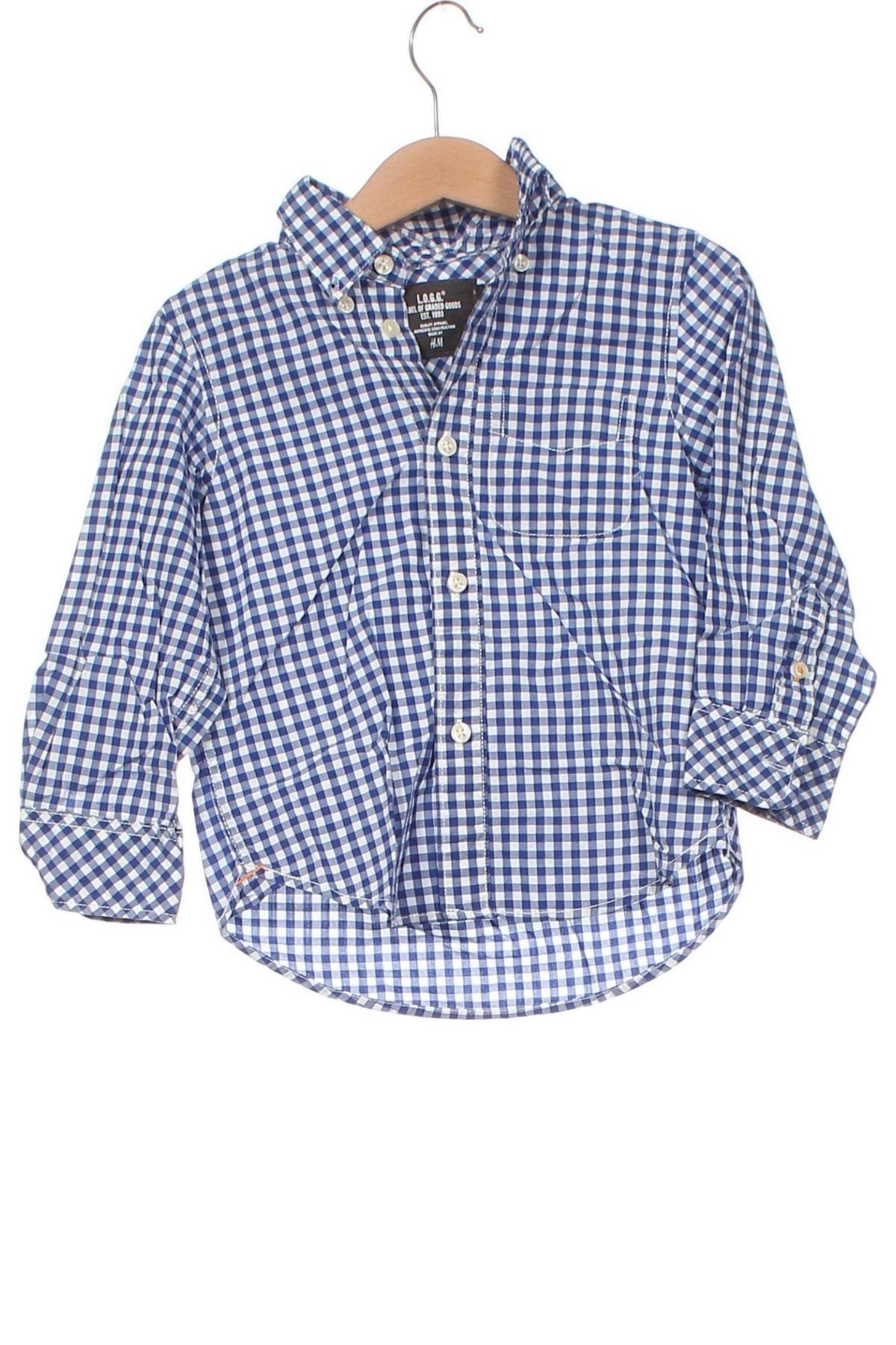Dětská košile  H&M L.O.G.G., Velikost 2-3y/ 98-104 cm, Barva Modrá, Cena  175,00 Kč