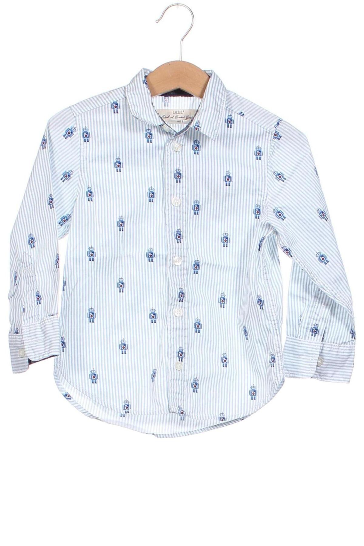 Παιδικό πουκάμισο H&M L.O.G.G., Μέγεθος 2-3y/ 98-104 εκ., Χρώμα Πολύχρωμο, Τιμή 6,14 €