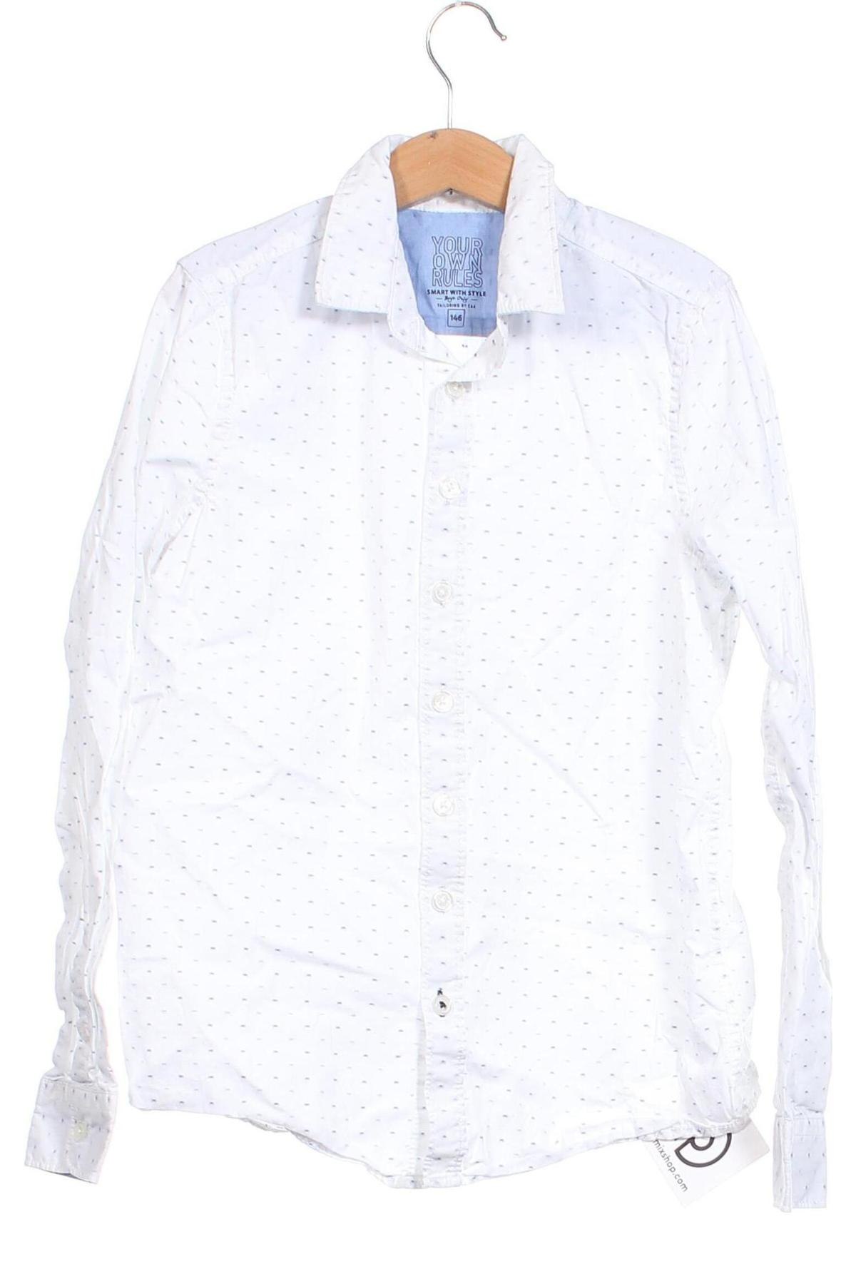 Παιδικό πουκάμισο Here+There, Μέγεθος 10-11y/ 146-152 εκ., Χρώμα Λευκό, Τιμή 6,14 €