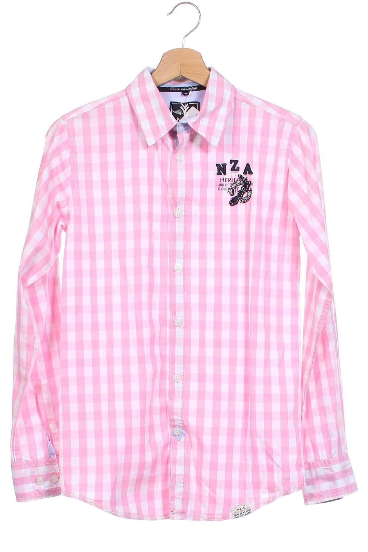 Παιδικό πουκάμισο New Zealand Auckland, Μέγεθος 13-14y/ 164-168 εκ., Χρώμα Ρόζ , Τιμή 16,06 €