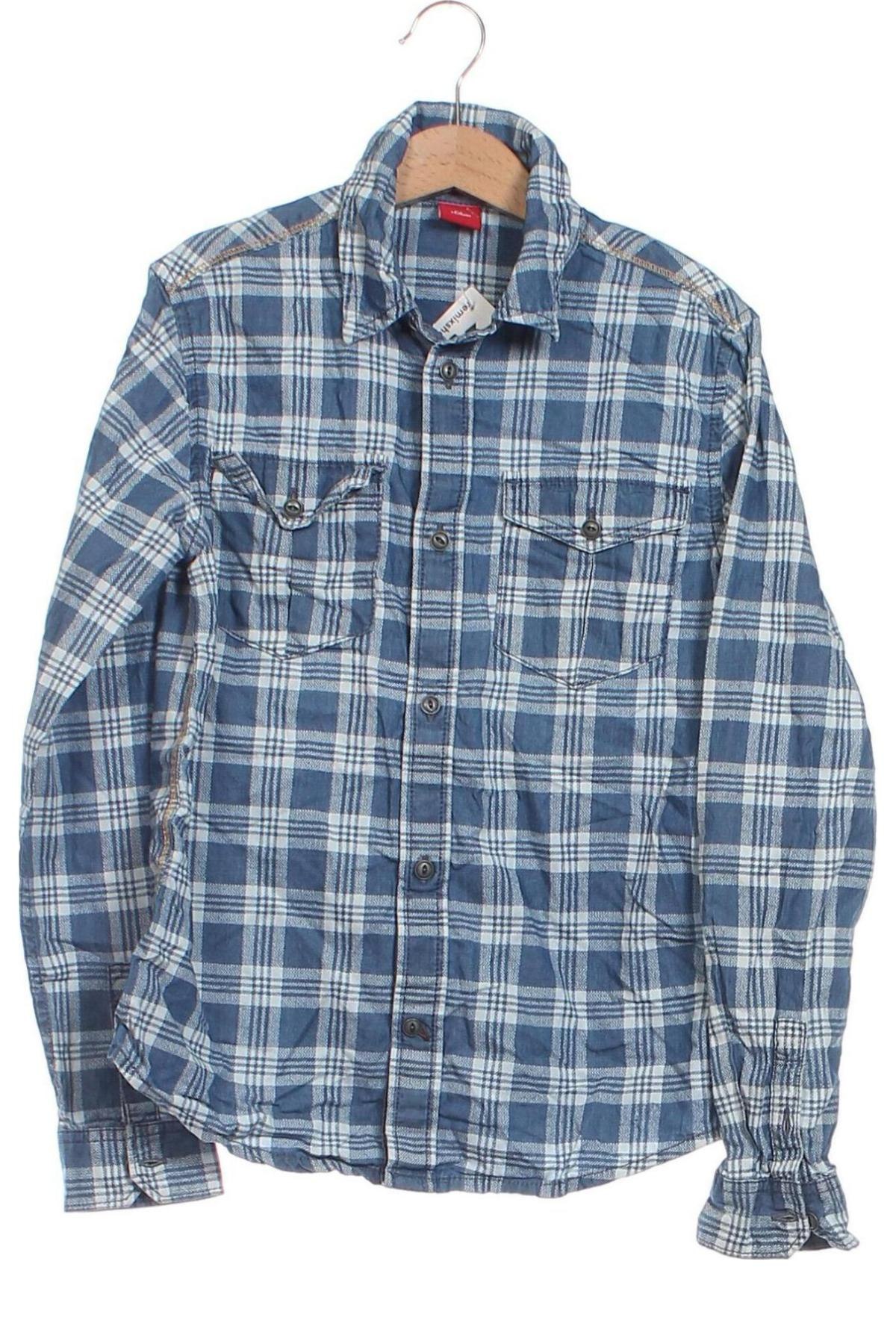 Παιδικό πουκάμισο S.Oliver, Μέγεθος 9-10y/ 140-146 εκ., Χρώμα Μπλέ, Τιμή 3,13 €