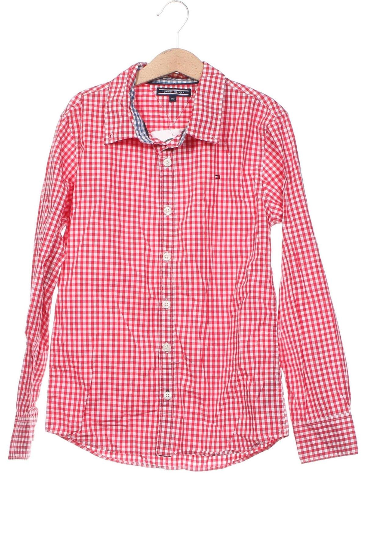 Παιδικό πουκάμισο Tommy Hilfiger, Μέγεθος 9-10y/ 140-146 εκ., Χρώμα Κόκκινο, Τιμή 11,14 €