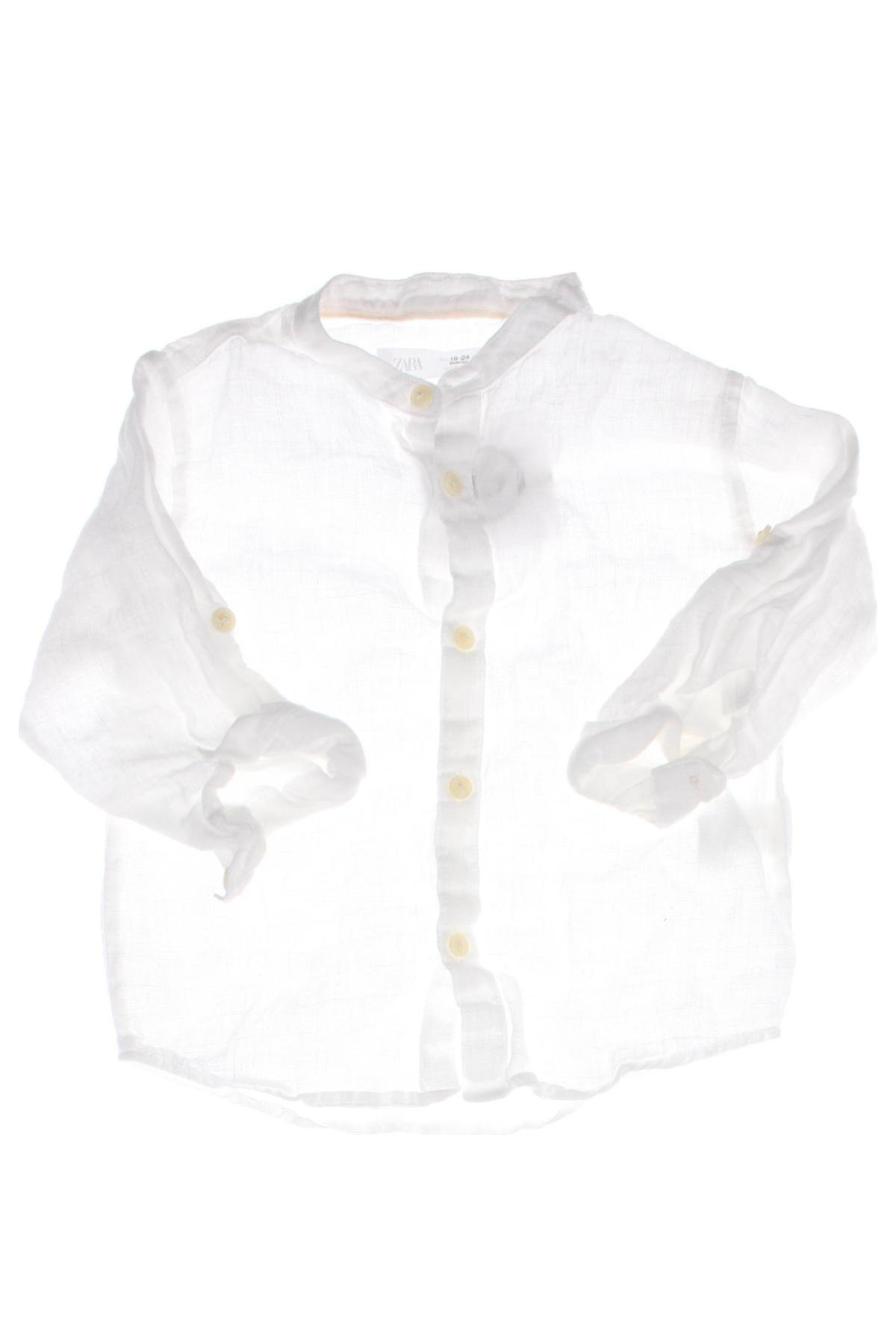 Kinderhemd Zara, Größe 18-24m/ 86-98 cm, Farbe Weiß, Preis € 7,16