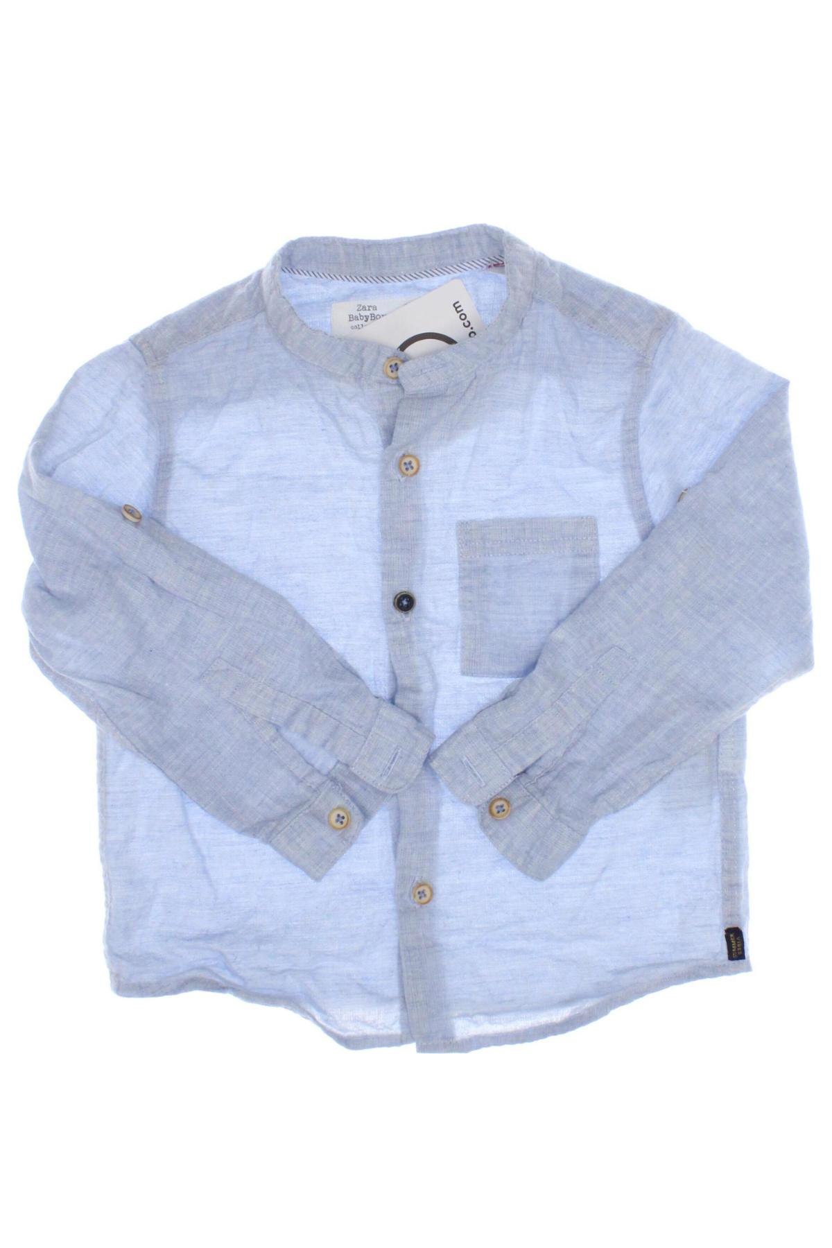Kinderhemd Zara, Größe 9-12m/ 74-80 cm, Farbe Blau, Preis 7,28 €