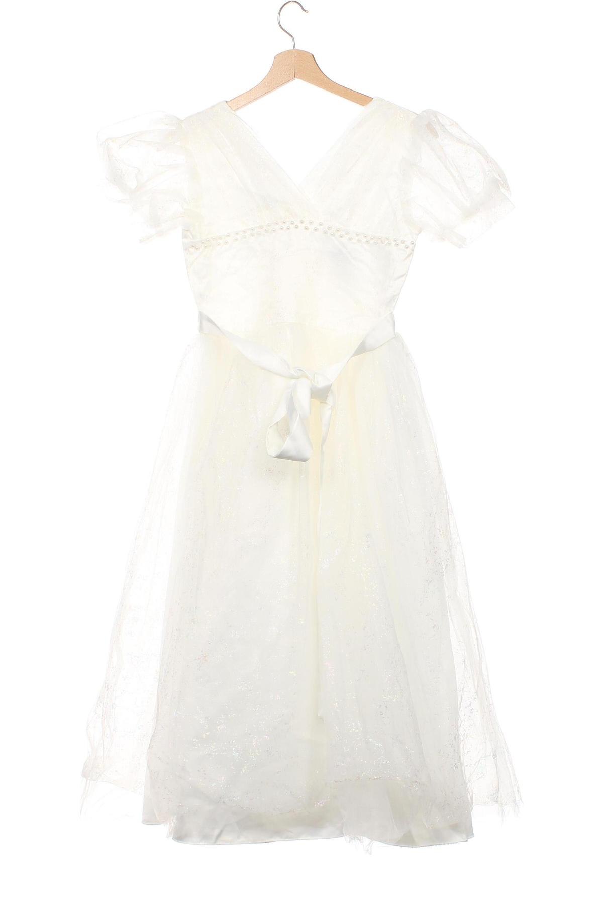 Kinderkleid, Größe 12-13y/ 158-164 cm, Farbe Weiß, Preis 26,67 €