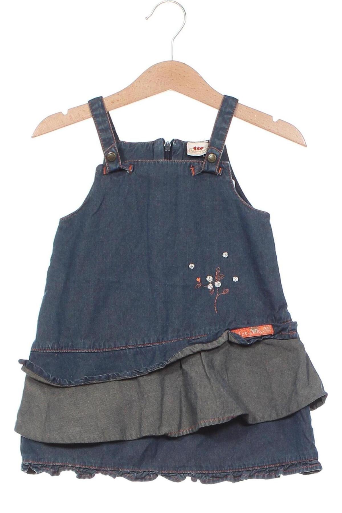 Kinderkleid 3 Pommes, Größe 12-18m/ 80-86 cm, Farbe Blau, Preis 6,64 €