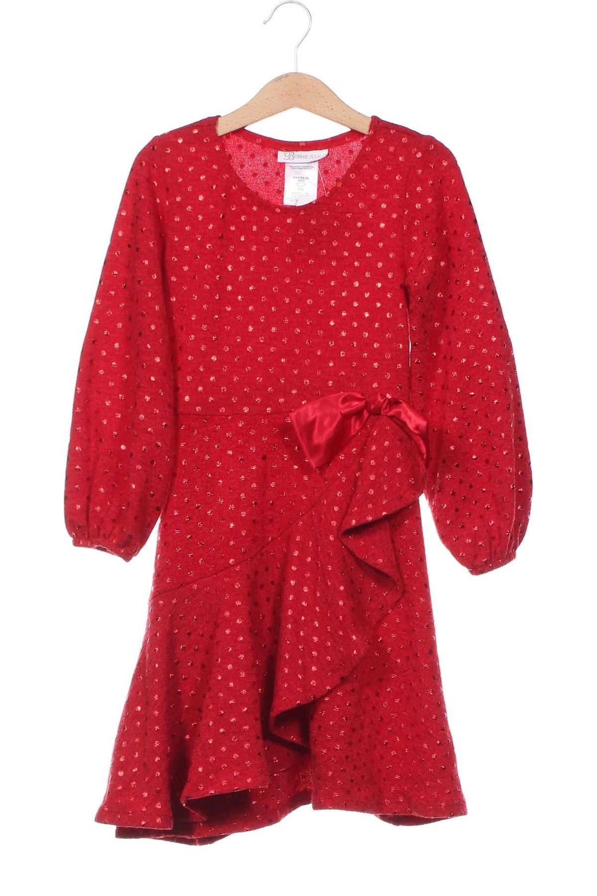 Παιδικό φόρεμα Bonnie Jean, Μέγεθος 6-7y/ 122-128 εκ., Χρώμα Κόκκινο, Τιμή 5,94 €