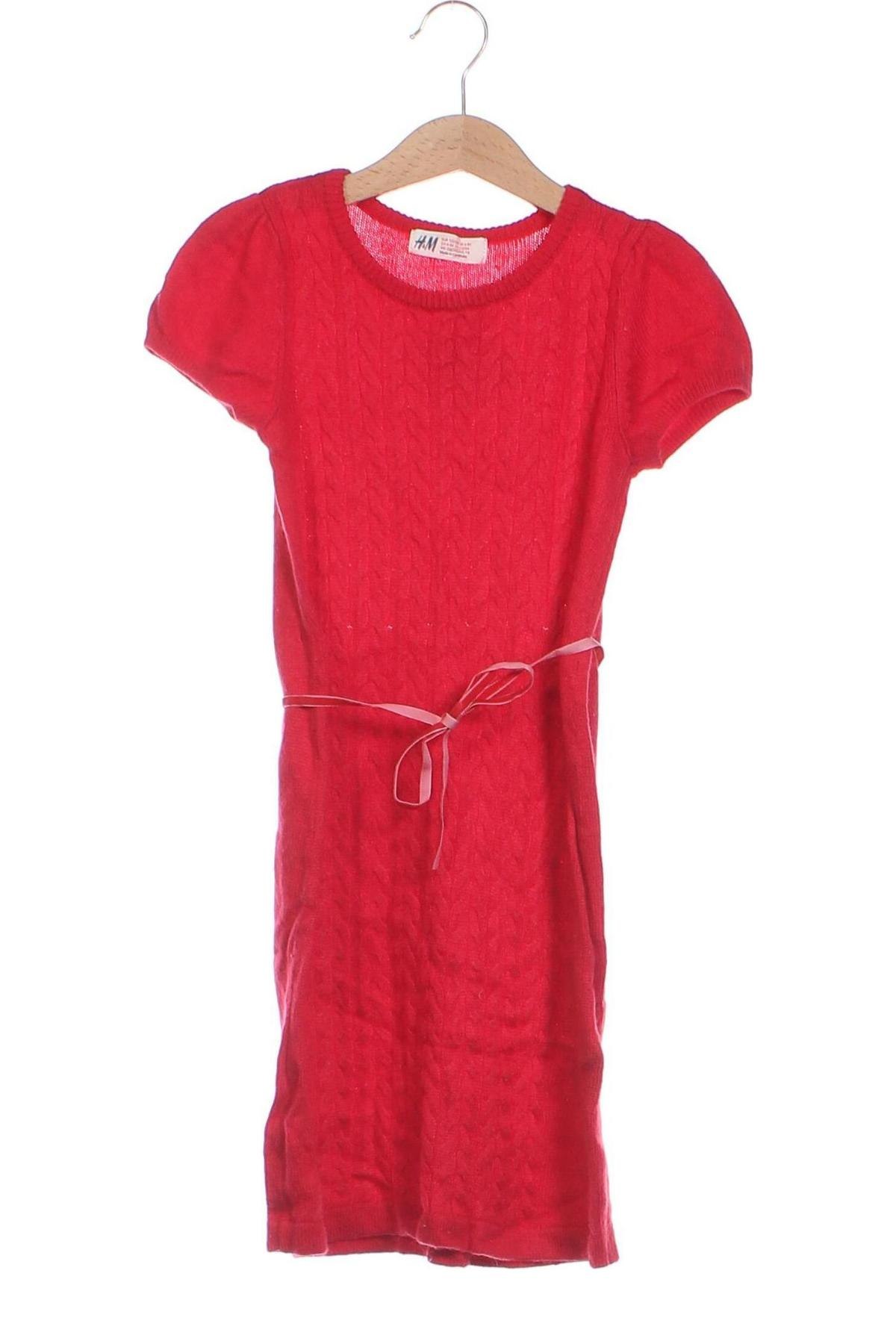 Kinderkleid H&M, Größe 6-7y/ 122-128 cm, Farbe Rot, Preis 4,73 €