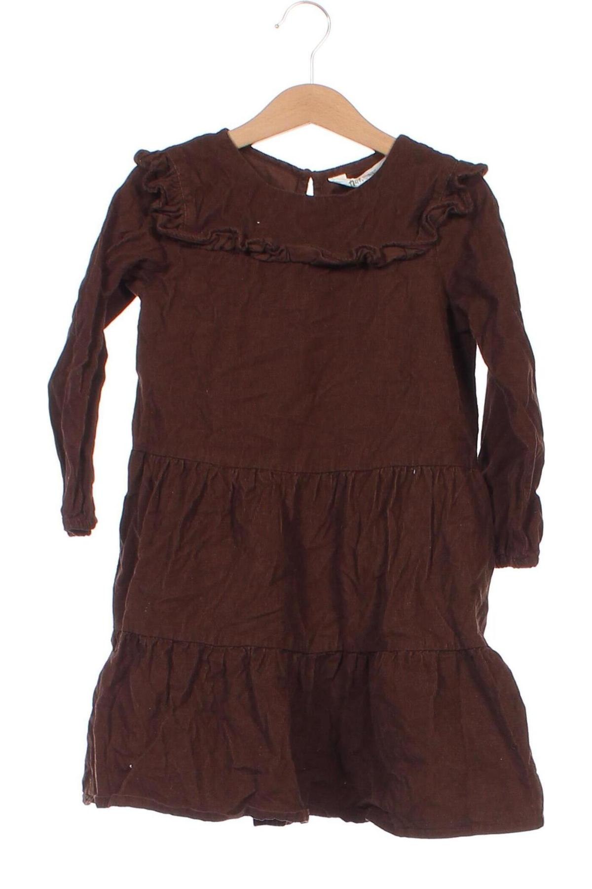Dětské šaty  H&M, Velikost 4-5y/ 110-116 cm, Barva Hnědá, Cena  112,00 Kč