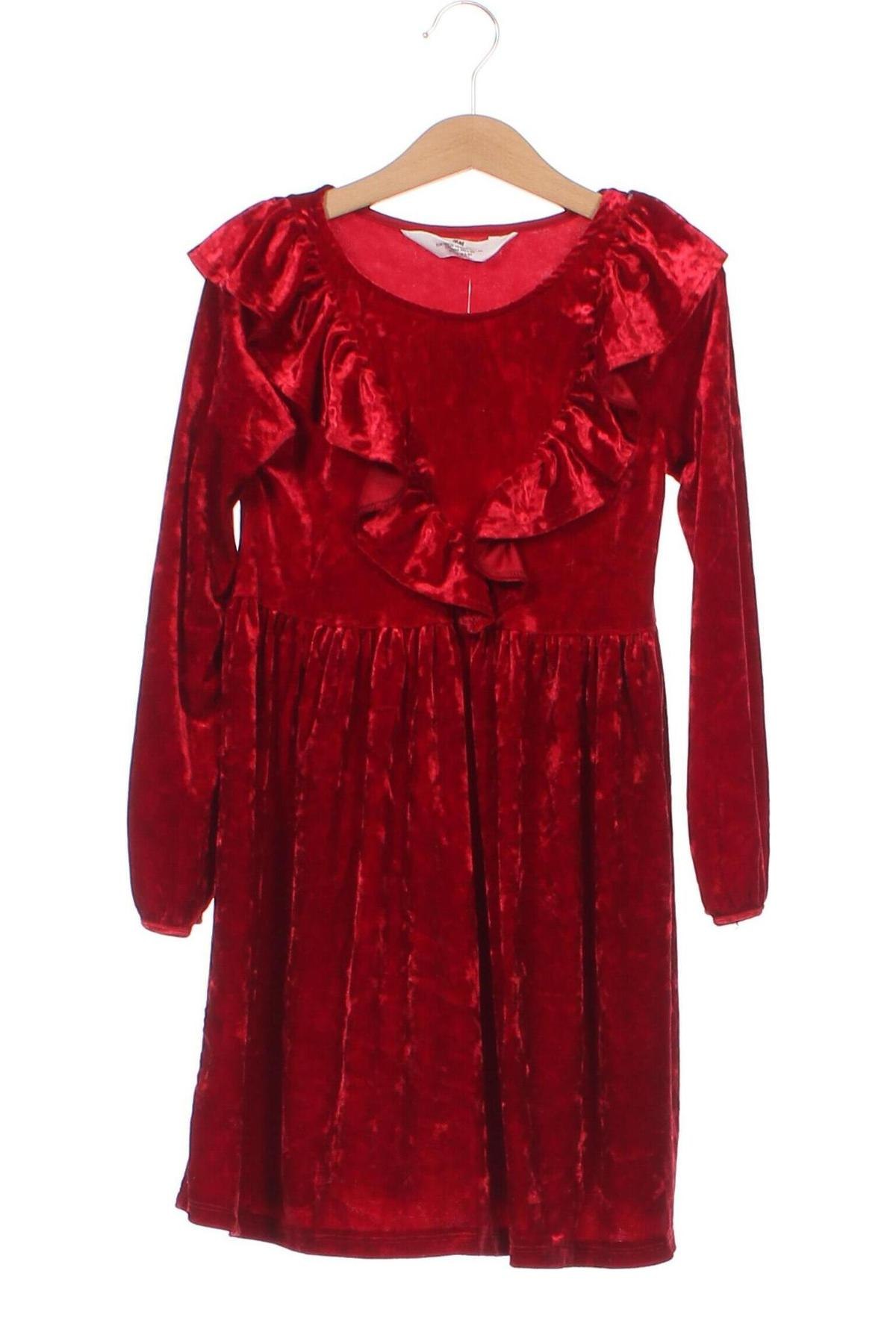Rochie pentru copii H&M, Mărime 6-7y/ 122-128 cm, Culoare Roșu, Preț 36,84 Lei