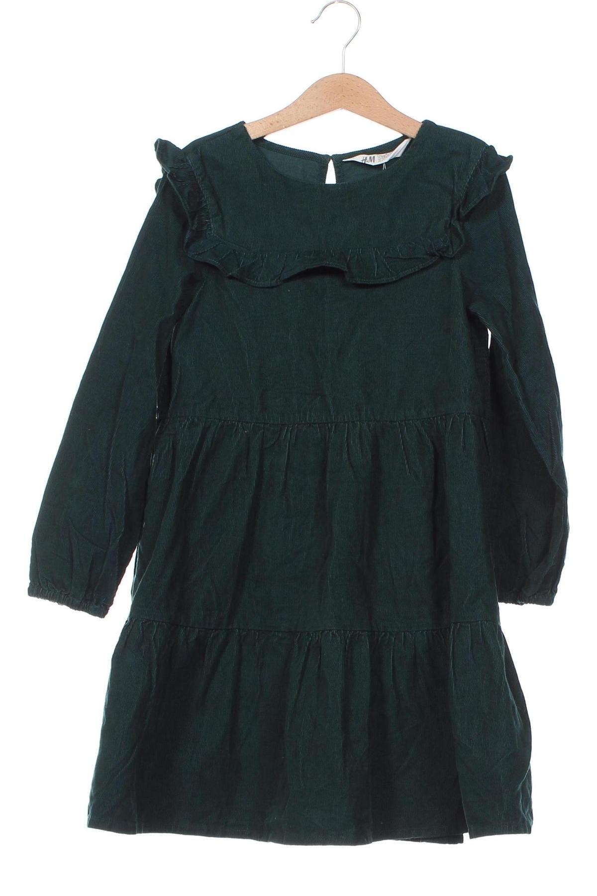 Παιδικό φόρεμα H&M, Μέγεθος 6-7y/ 122-128 εκ., Χρώμα Πράσινο, Τιμή 13,81 €