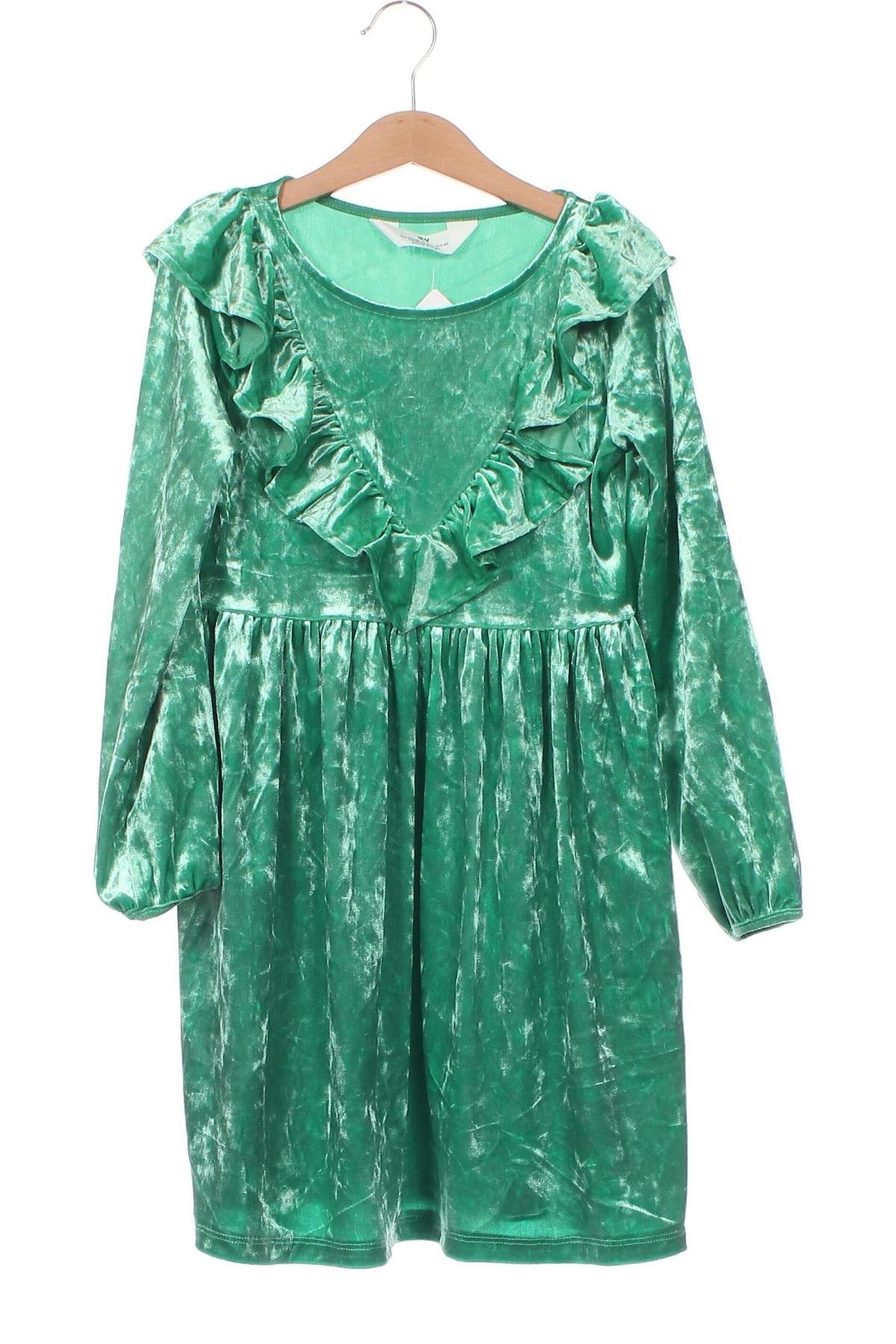 Kinderkleid H&M, Größe 6-7y/ 122-128 cm, Farbe Grün, Preis € 8,91