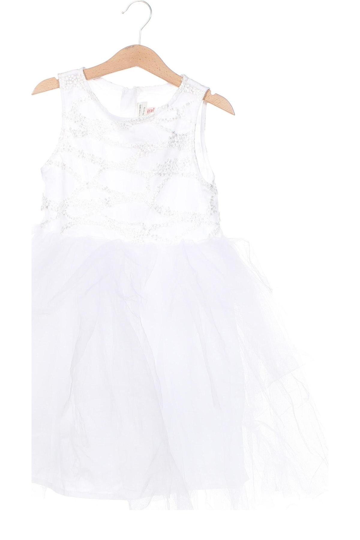 Kinderkleid LC Waikiki, Größe 7-8y/ 128-134 cm, Farbe Weiß, Preis 16,37 €