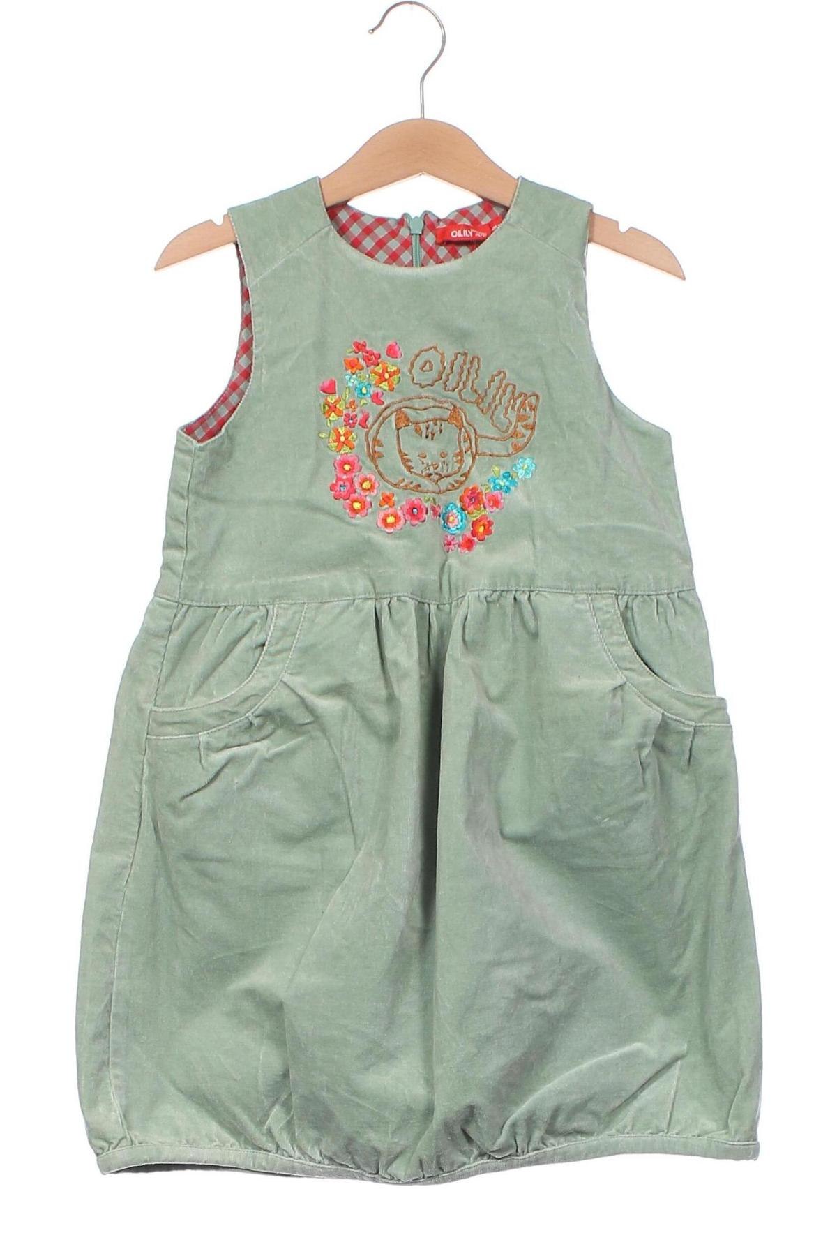 Detské šaty  Oilily, Veľkosť 5-6y/ 116-122 cm, Farba Zelená, Cena  19,00 €