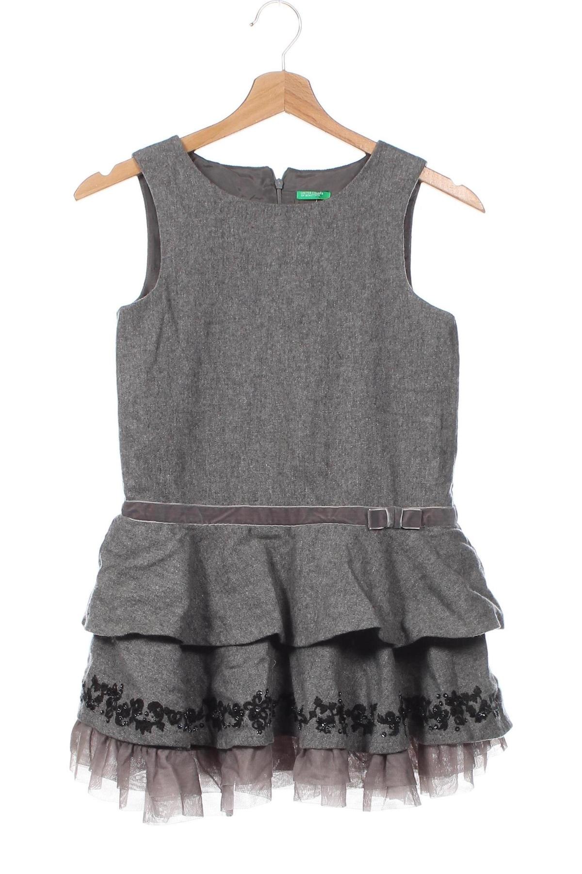 Detské šaty  United Colors Of Benetton, Veľkosť 9-10y/ 140-146 cm, Farba Sivá, Cena  6,66 €