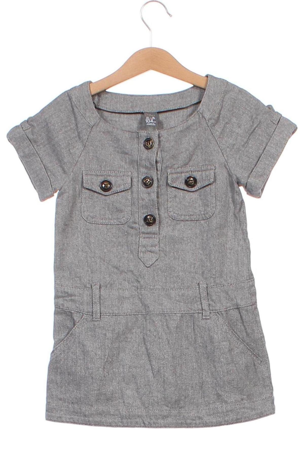 Детска рокля Zara Kids, Размер 3-4y/ 104-110 см, Цвят Син, Цена 11,20 лв.