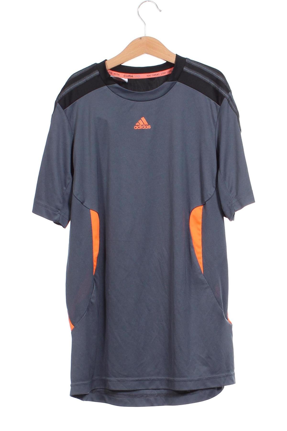 Παιδικό μπλουζάκι Adidas, Μέγεθος 15-18y/ 170-176 εκ., Χρώμα Γκρί, Τιμή 16,00 €