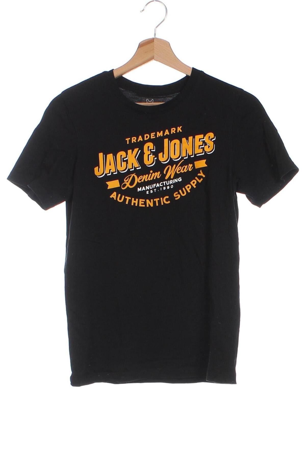 Dziecięcy T-shirt Jack & Jones, Rozmiar 13-14y/ 164-168 cm, Kolor Czarny, Cena 35,95 zł