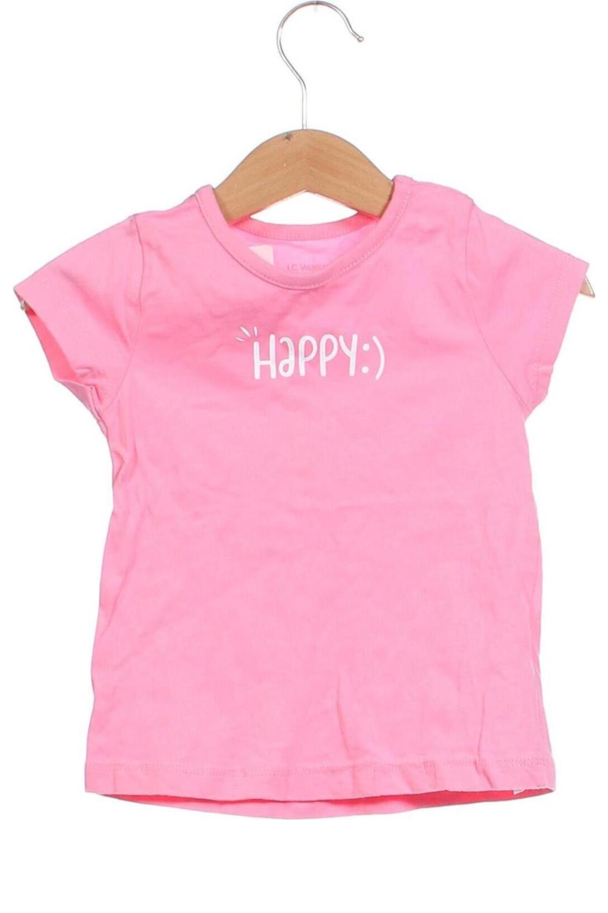 Detské tričko LC Waikiki, Veľkosť 12-18m/ 80-86 cm, Farba Ružová, Cena  3,13 €