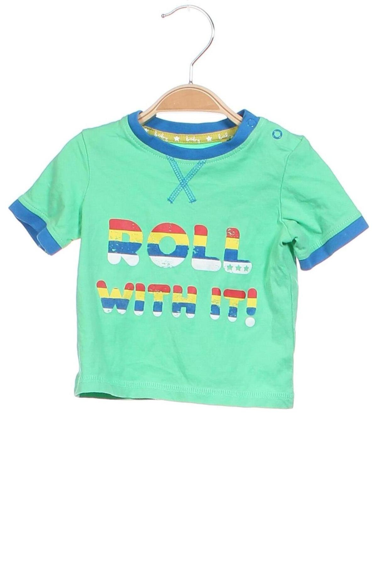 Детска тениска Tu, Размер 3-6m/ 62-68 см, Цвят Зелен, Цена 10,45 лв.