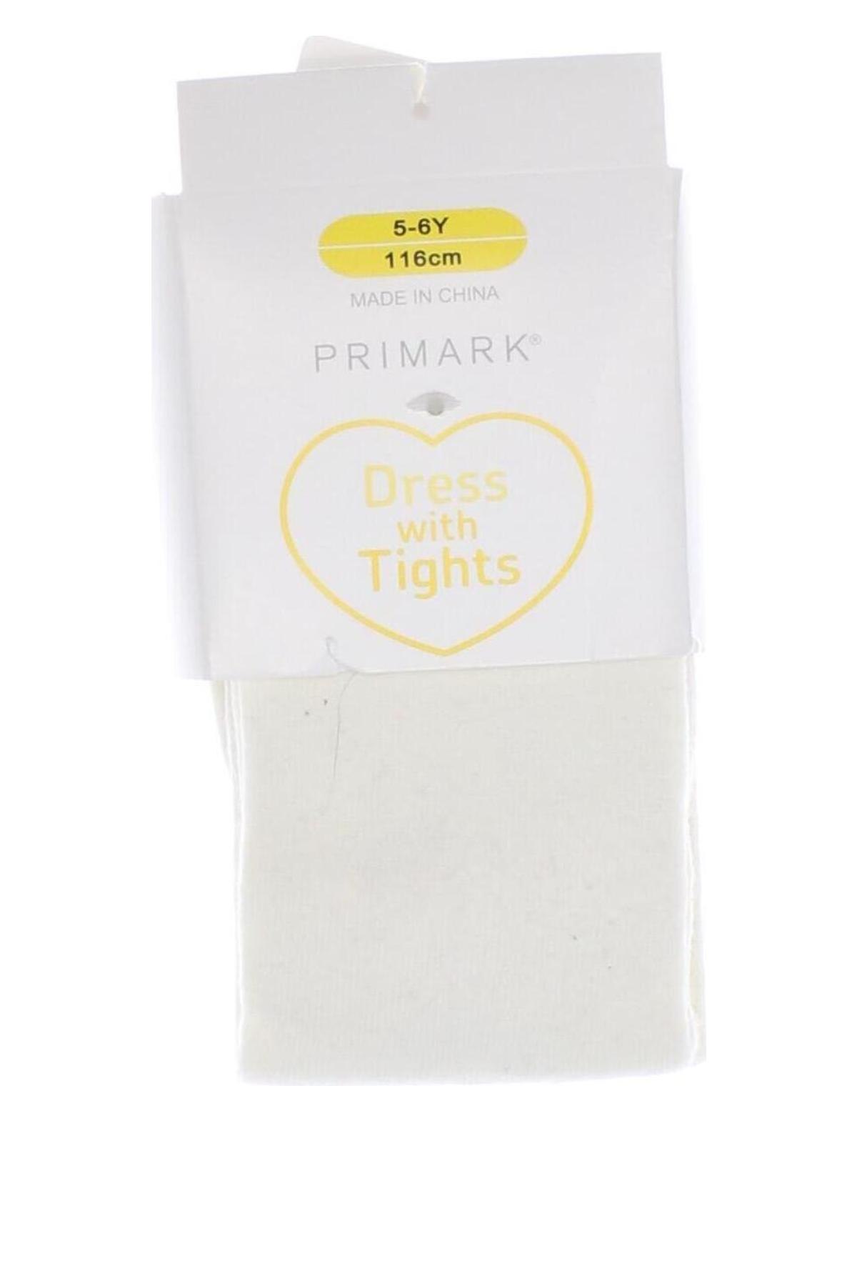 Παιδικό καλσόν Primark, Μέγεθος 4-5y/ 110-116 εκ., Χρώμα Λευκό, Τιμή 12,37 €