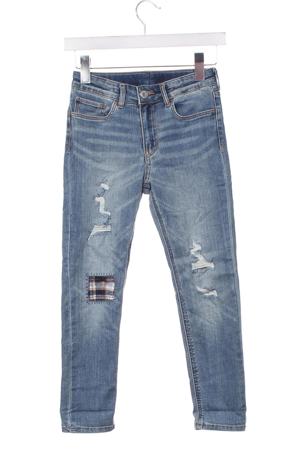 Dziecięce jeansy H&M, Rozmiar 8-9y/ 134-140 cm, Kolor Niebieski, Cena 102,35 zł