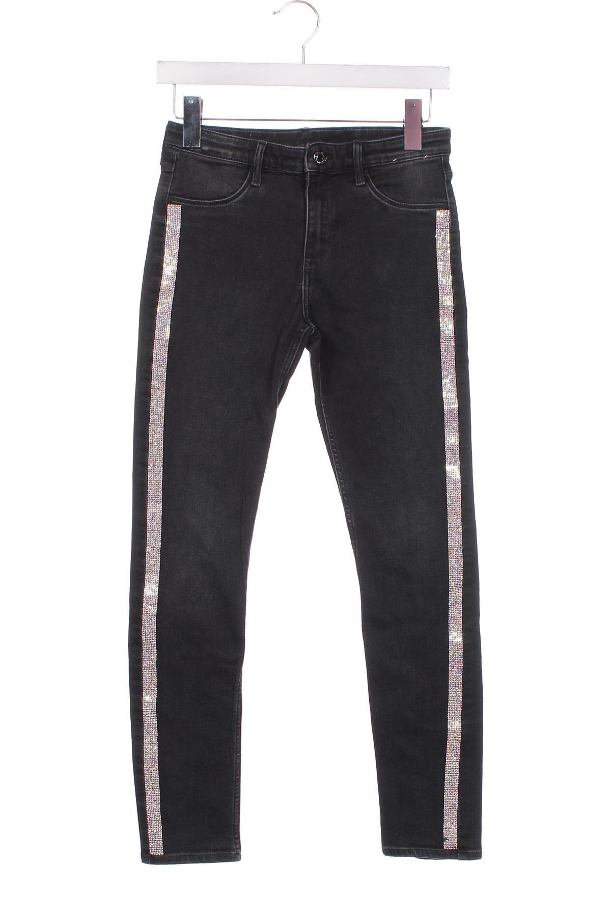 Dziecięce jeansy H&M, Rozmiar 11-12y/ 152-158 cm, Kolor Szary, Cena 35,31 zł