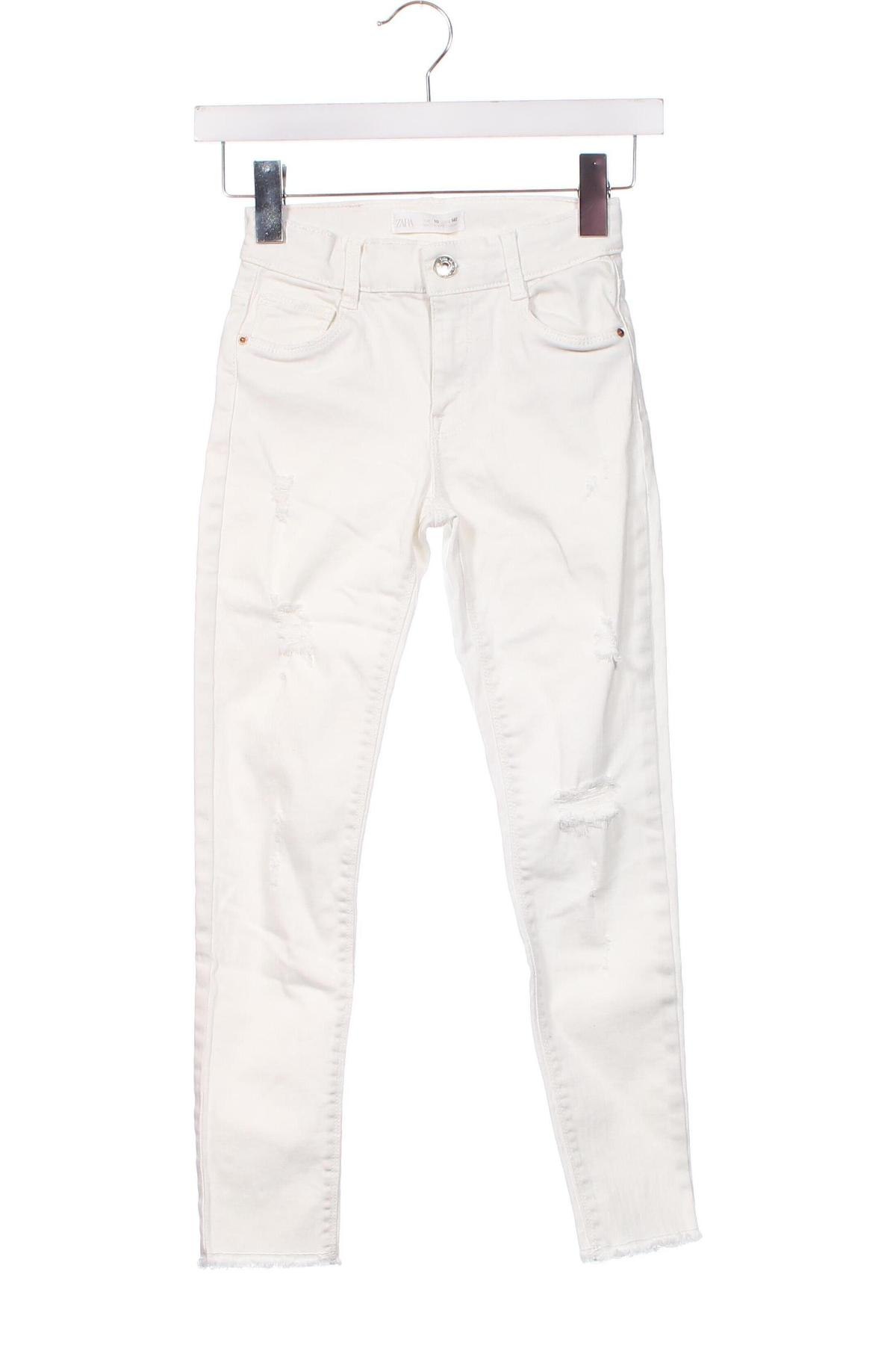 Παιδικά τζίν Zara, Μέγεθος 8-9y/ 134-140 εκ., Χρώμα Λευκό, Τιμή 9,21 €