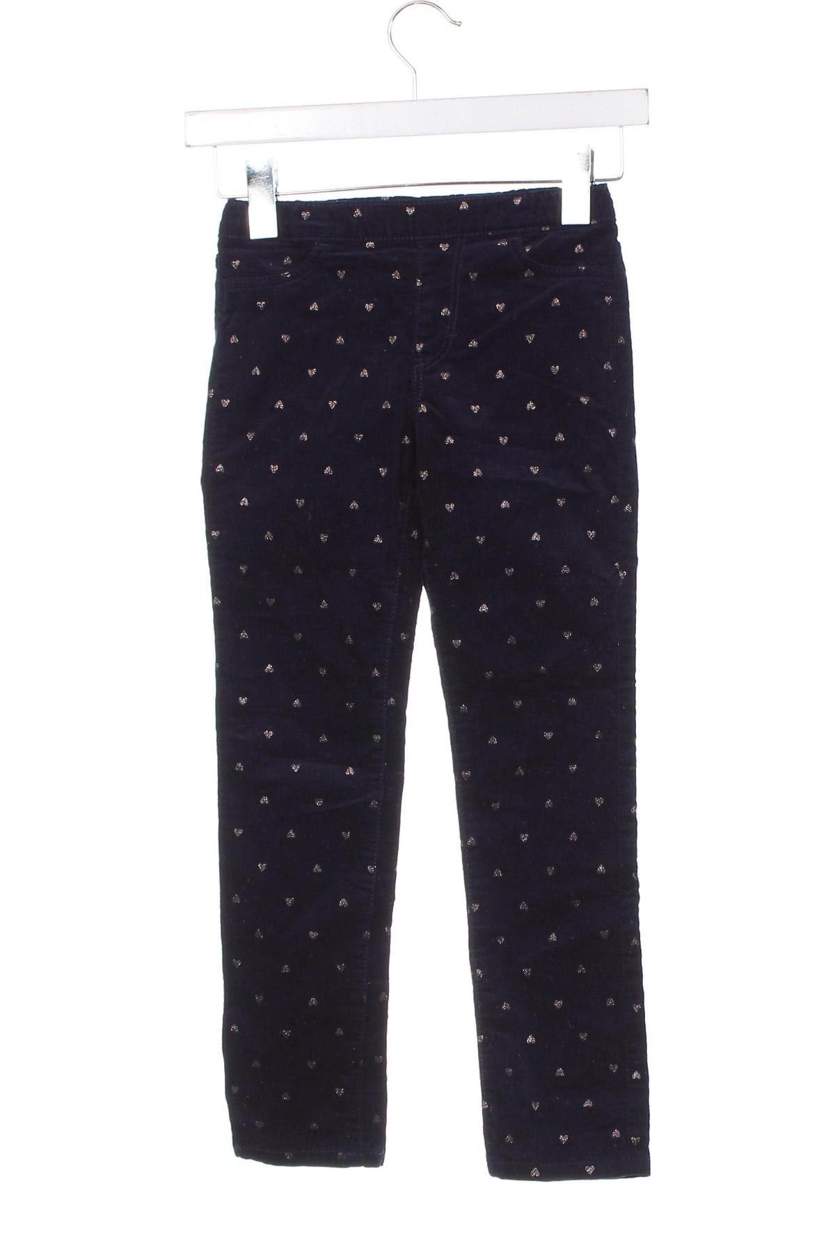 Pantaloni de catifea reiată, pentru copii H&M, Mărime 7-8y/ 128-134 cm, Culoare Albastru, Preț 17,96 Lei