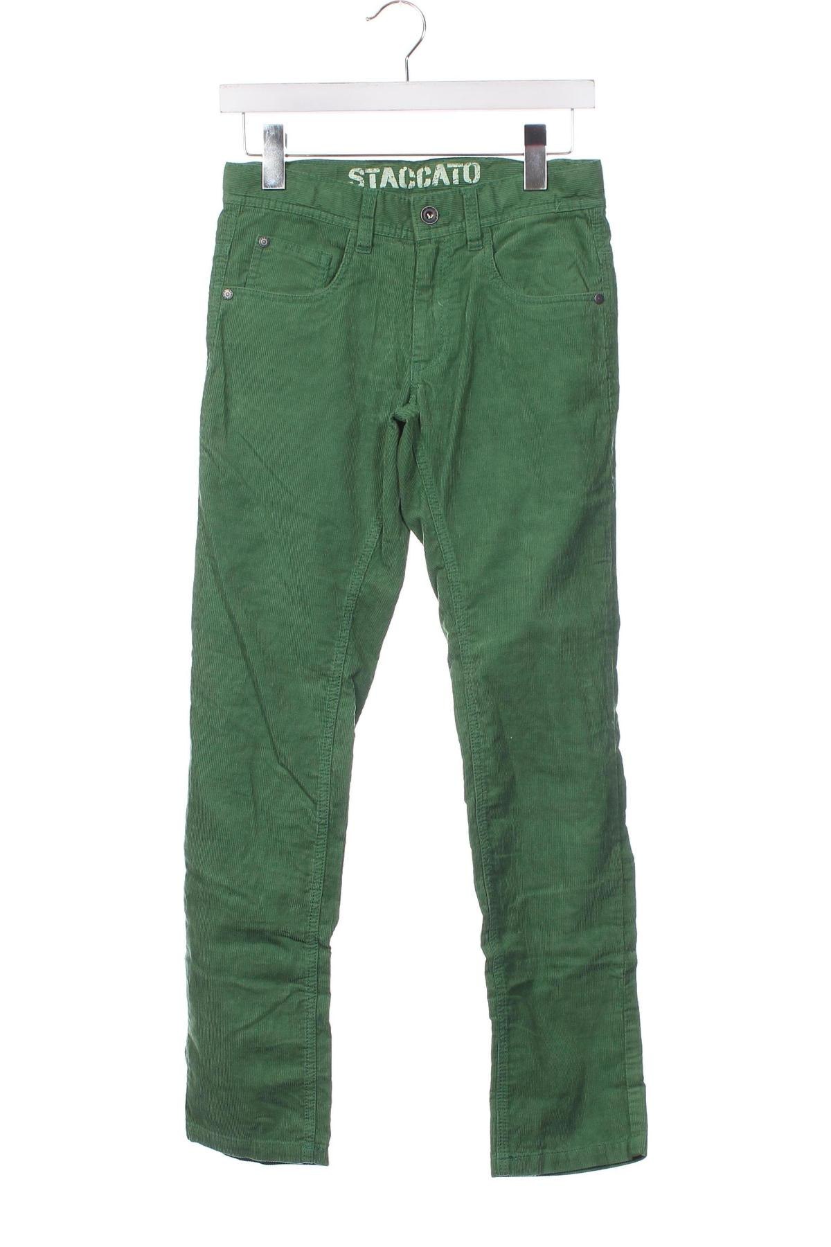 Pantaloni de catifea reiată, pentru copii Staccato, Mărime 11-12y/ 152-158 cm, Culoare Verde, Preț 24,67 Lei