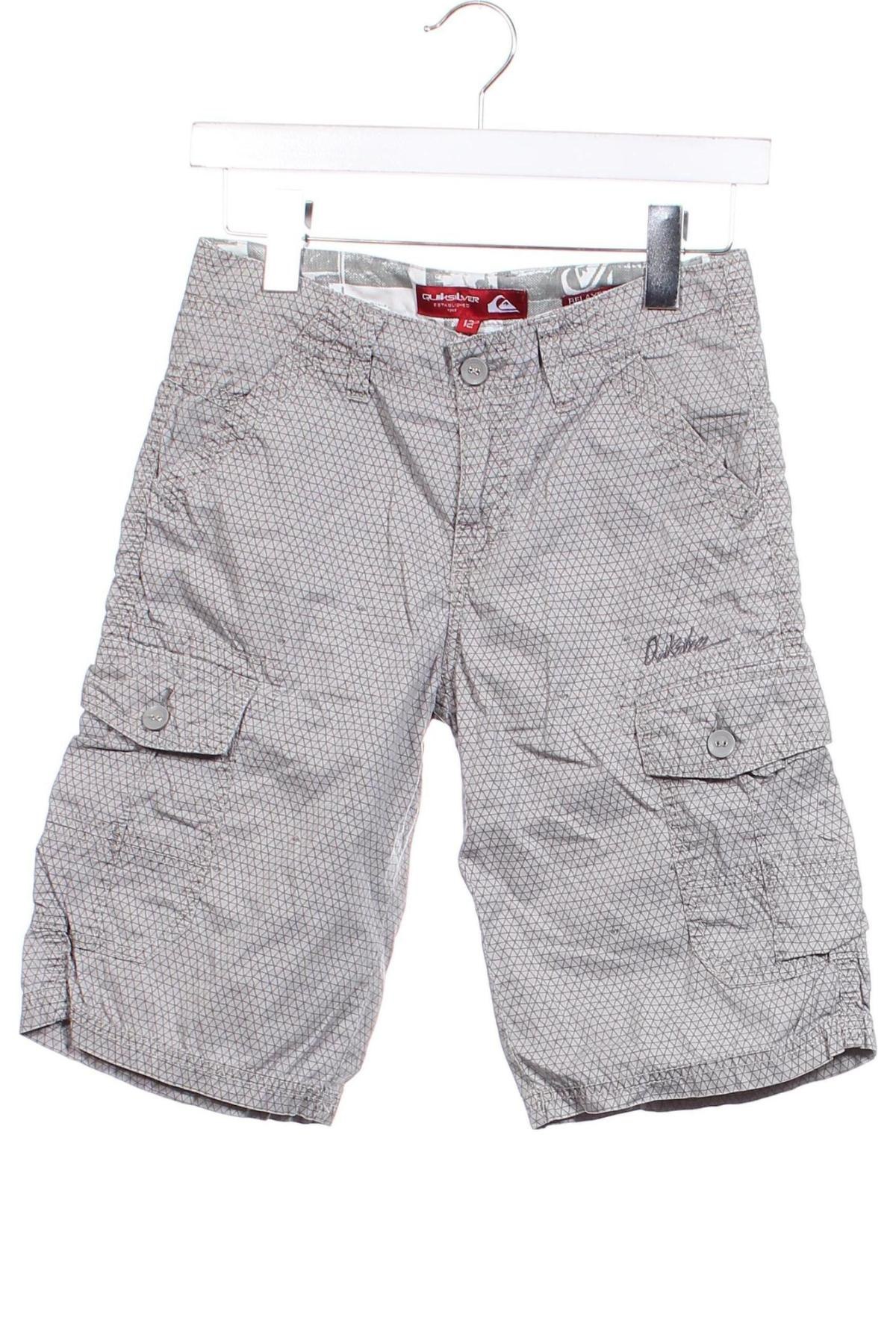 Detské krátke nohavice  Quiksilver, Veľkosť 11-12y/ 152-158 cm, Farba Sivá, Cena  11,25 €