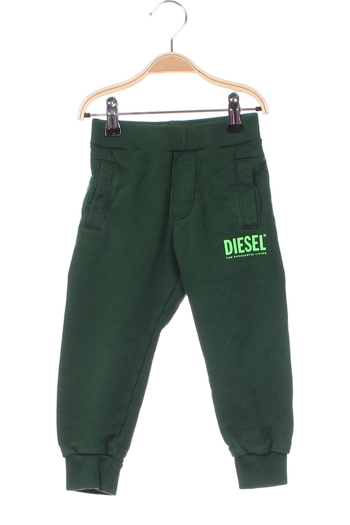 Pantaloni pentru copii Diesel, Mărime 2-3y/ 98-104 cm, Culoare Verde, Preț 107,10 Lei