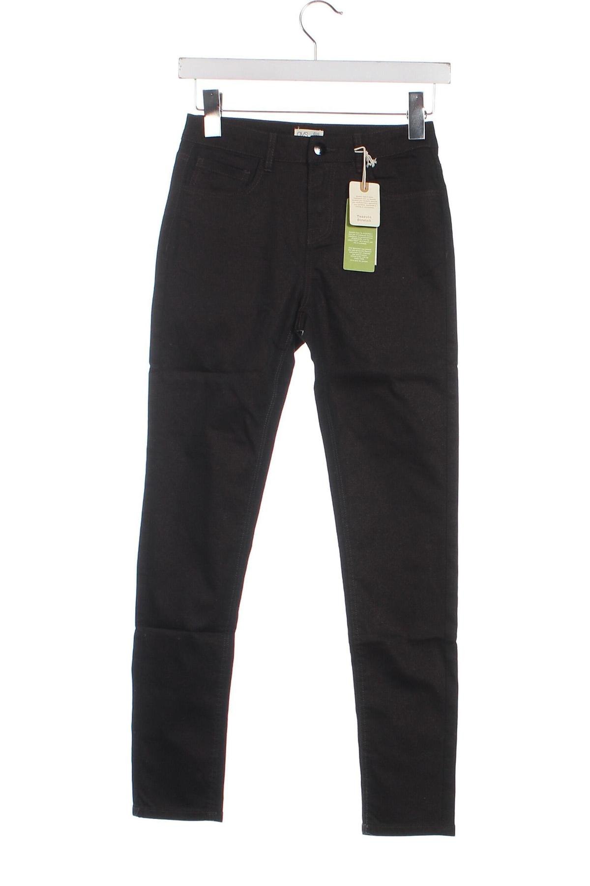 Детски панталон Oviesse, Размер 12-13y/ 158-164 см, Цвят Черен, Цена 18,81 лв.