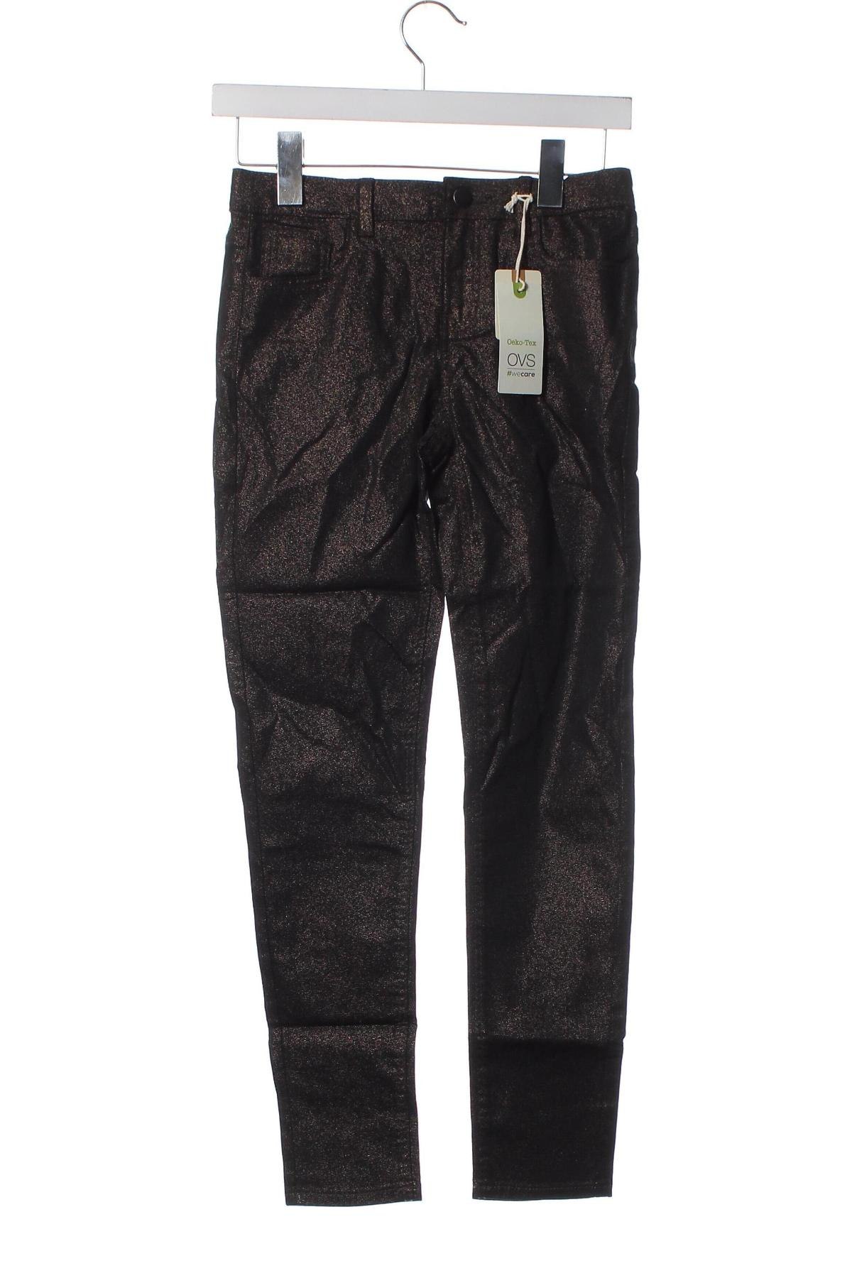 Детски панталон Oviesse, Размер 11-12y/ 152-158 см, Цвят Златист, Цена 6,93 лв.