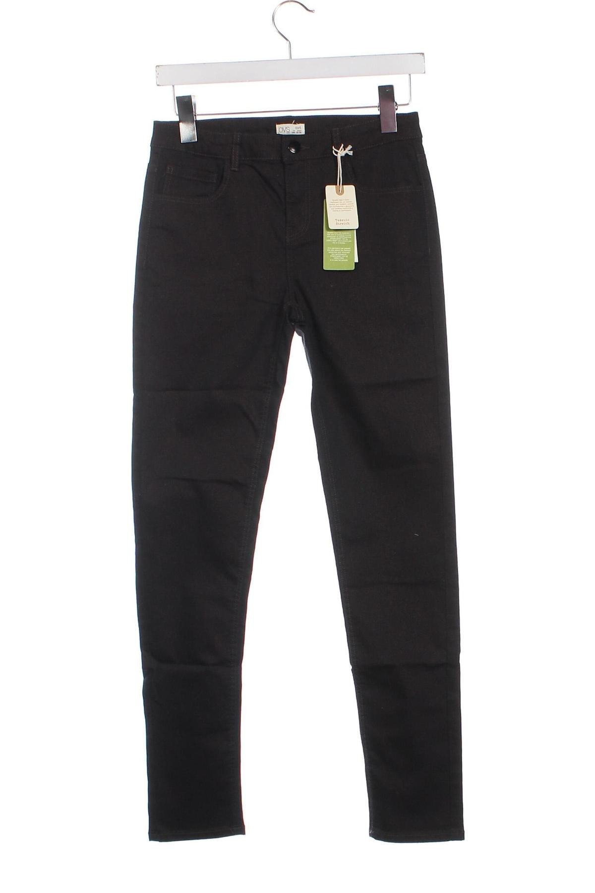 Pantaloni pentru copii Oviesse, Mărime 13-14y/ 164-168 cm, Culoare Negru, Preț 37,34 Lei