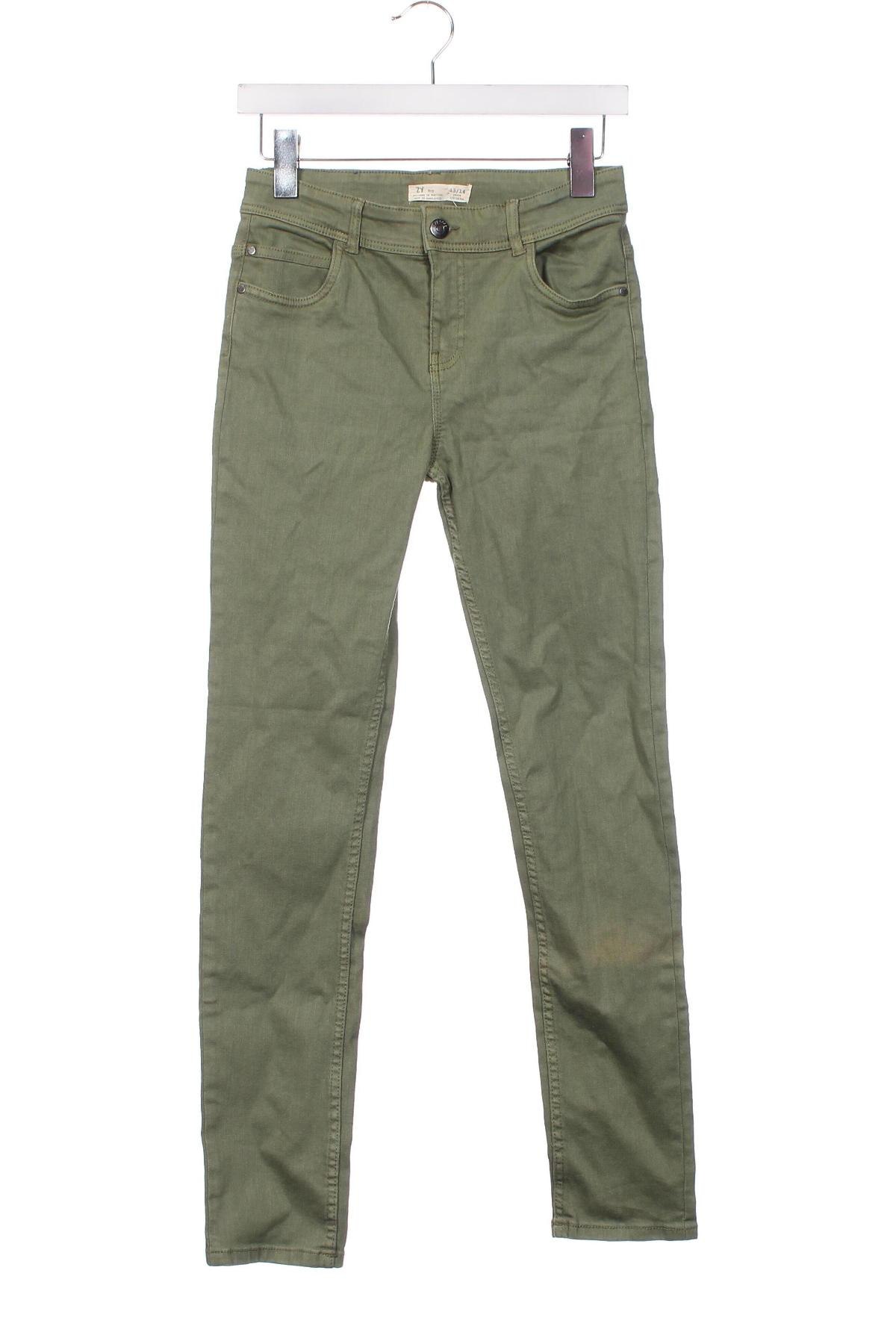 Детски панталон ZY kids, Размер 11-12y/ 152-158 см, Цвят Зелен, Цена 8,82 лв.