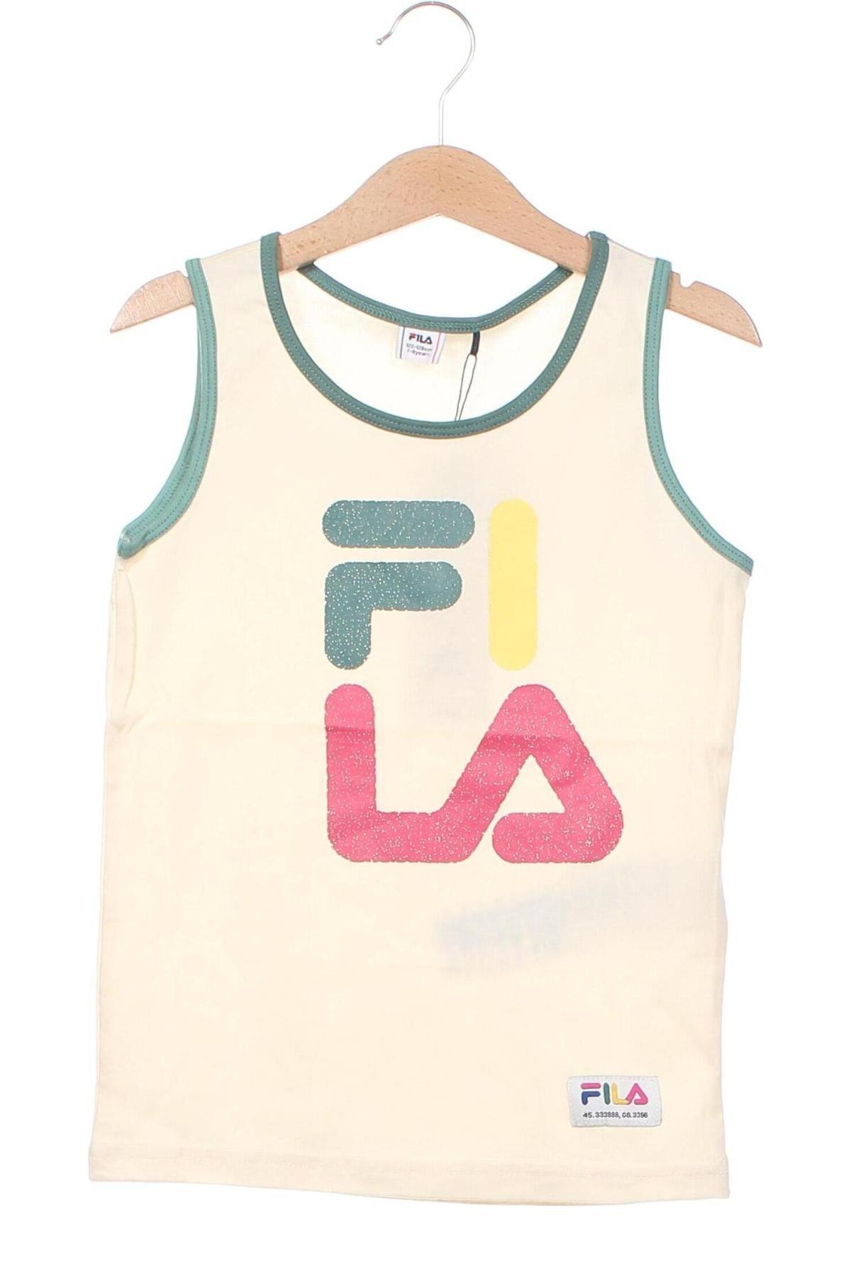 Μπλουζάκι αμάνικο παιδικό FILA, Μέγεθος 6-7y/ 122-128 εκ., Χρώμα Εκρού, Τιμή 11,66 €