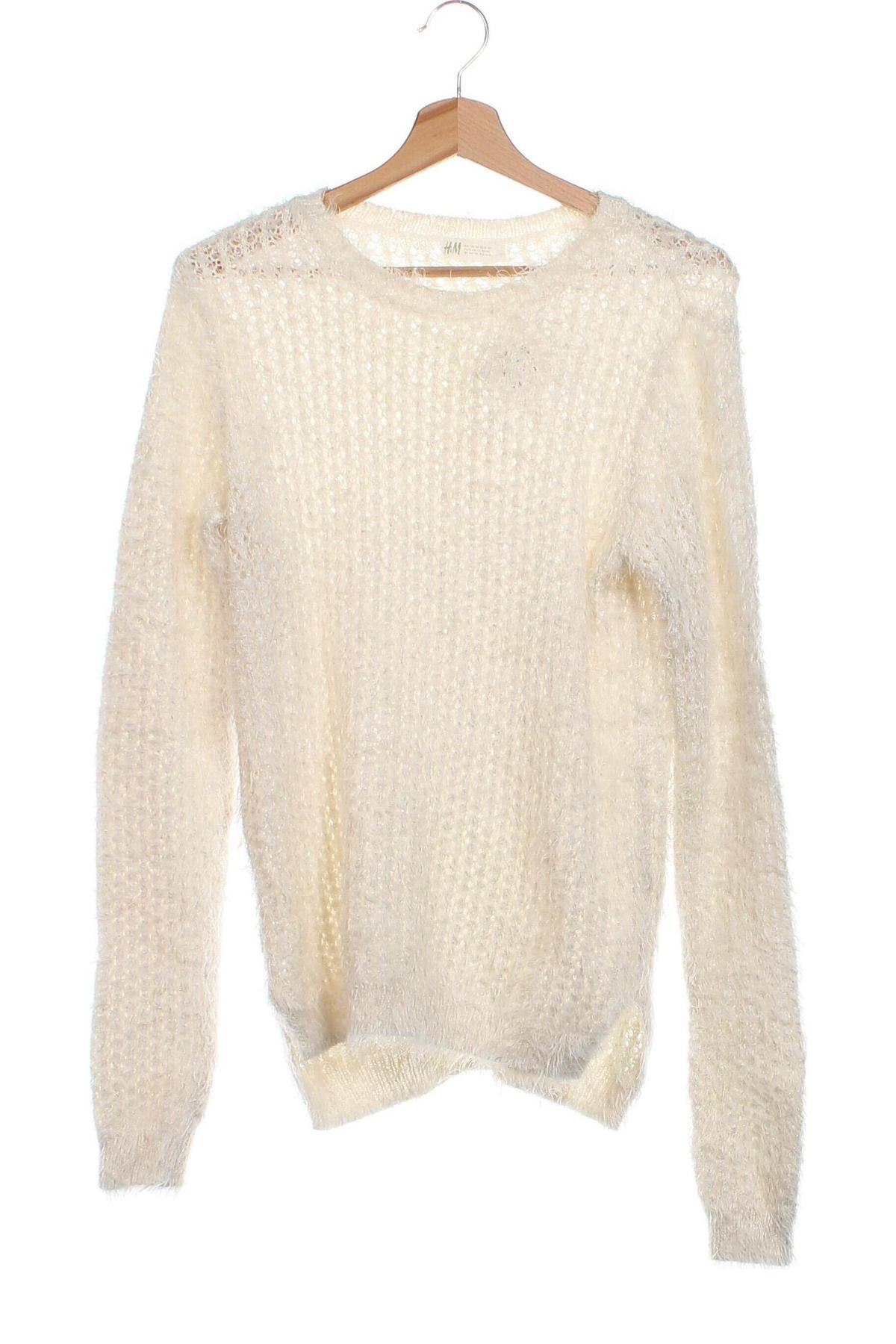 Dziecięcy sweter H&M, Rozmiar 12-13y/ 158-164 cm, Kolor ecru, Cena 25,01 zł