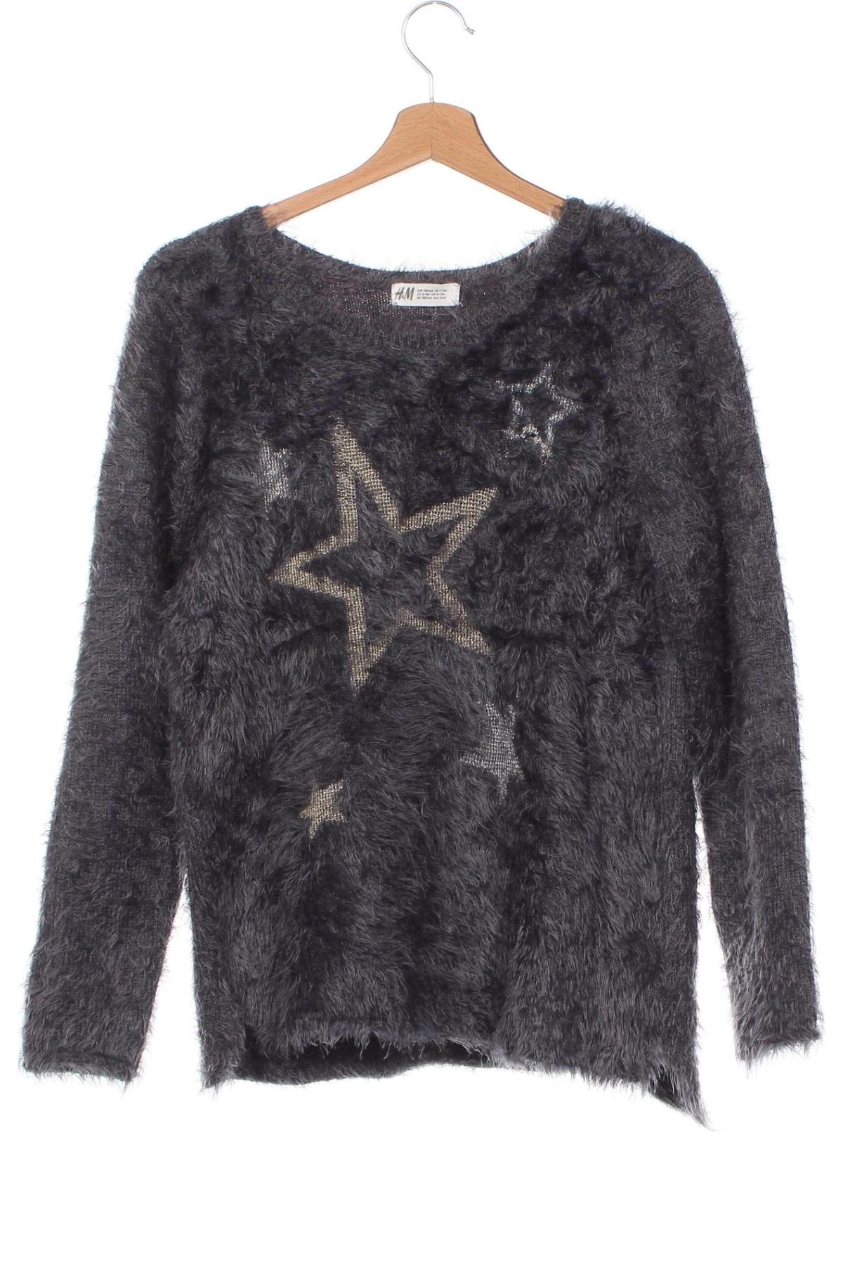 Dziecięcy sweter H&M, Rozmiar 12-13y/ 158-164 cm, Kolor Szary, Cena 26,99 zł