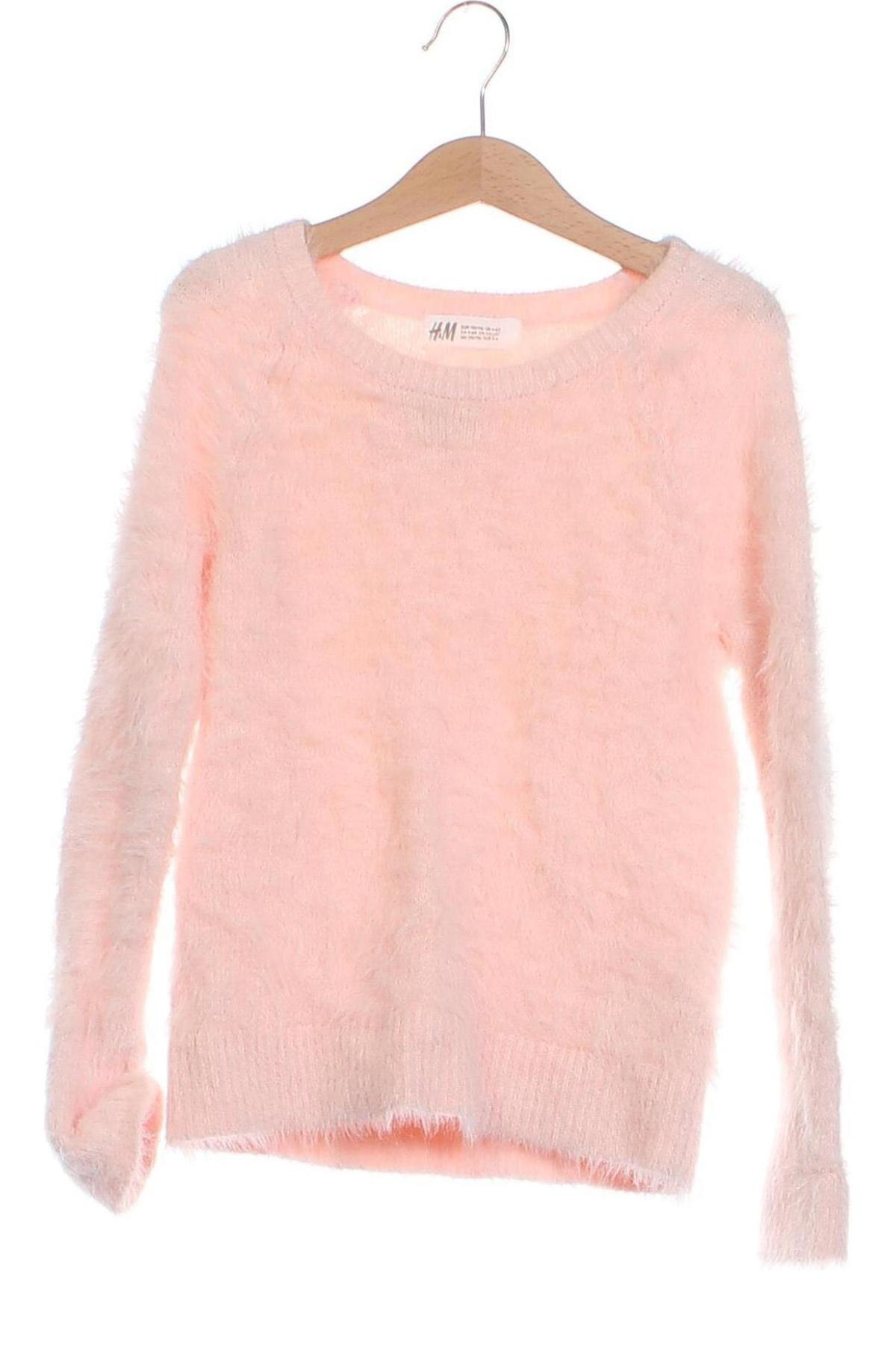 Детски пуловер H&M, Размер 4-5y/ 110-116 см, Цвят Розов, Цена 7,48 лв.