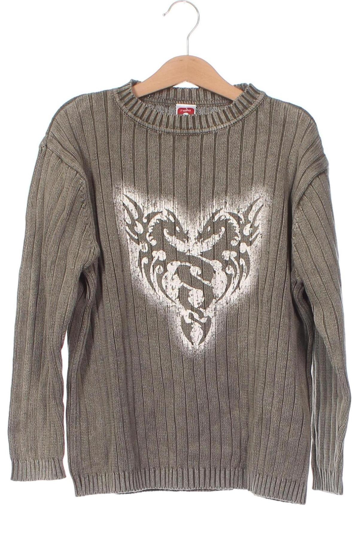 Παιδικό πουλόβερ Here+There, Μέγεθος 8-9y/ 134-140 εκ., Χρώμα Γκρί, Τιμή 10,52 €