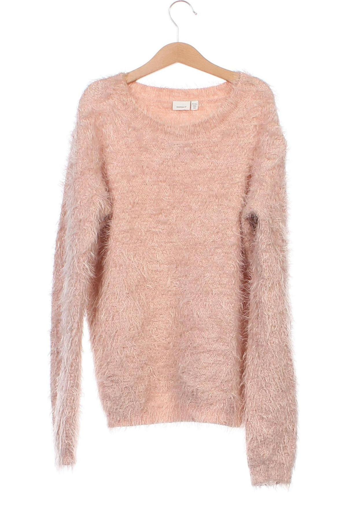 Детски пуловер Name It, Размер 10-11y/ 146-152 см, Цвят Розов, Цена 7,26 лв.
