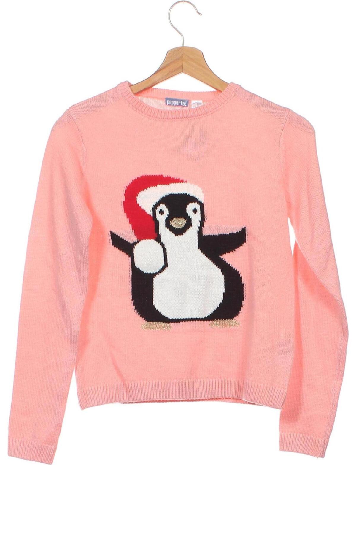Детски пуловер Pepperts!, Размер 10-11y/ 146-152 см, Цвят Розов, Цена 7,14 лв.