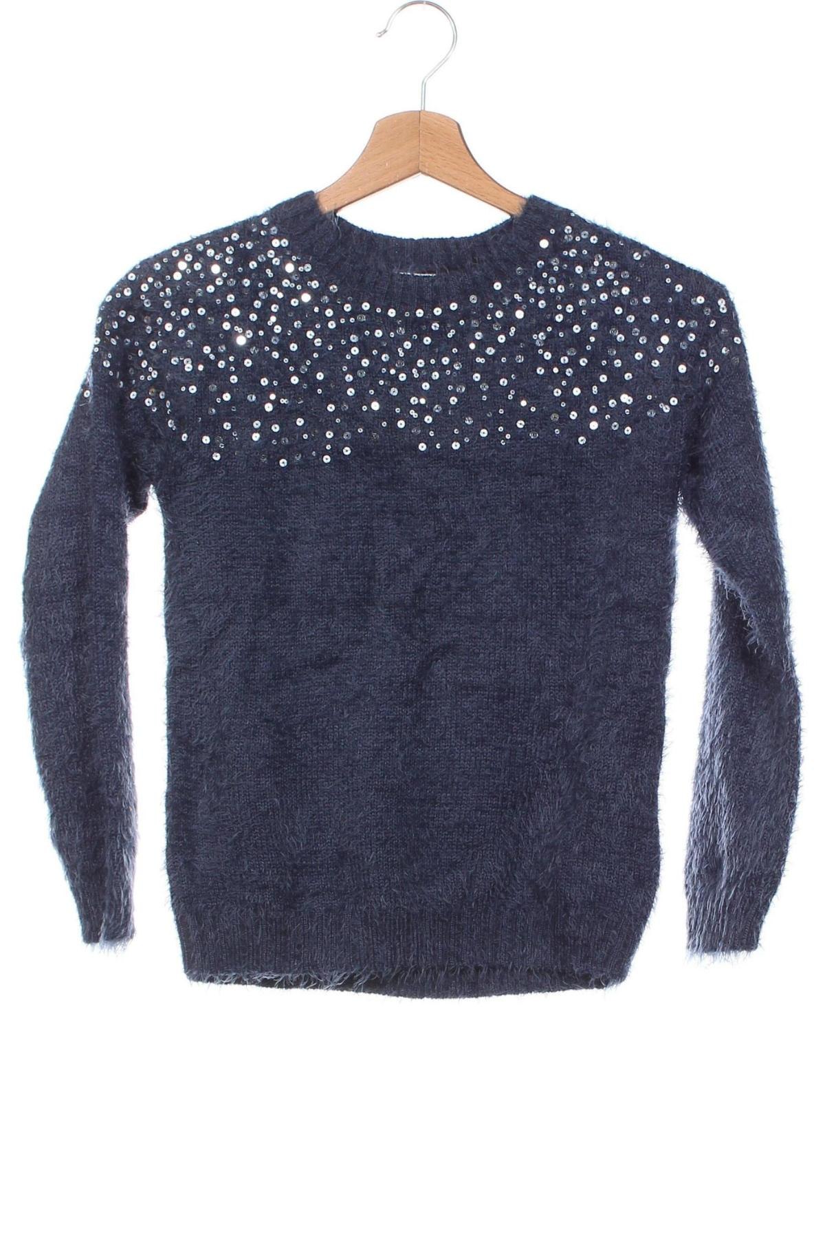 Детски пуловер Pocopiano, Размер 7-8y/ 128-134 см, Цвят Син, Цена 10,80 лв.