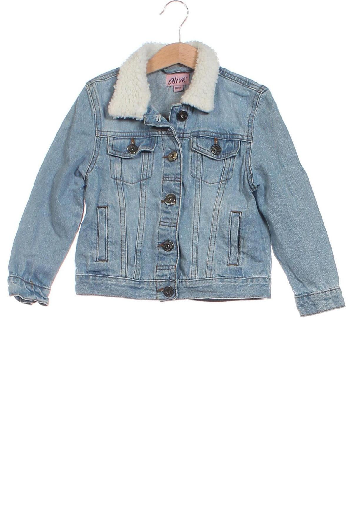 Kinder Jeansjacke Alive, Größe 4-5y/ 110-116 cm, Farbe Blau, Preis € 11,48