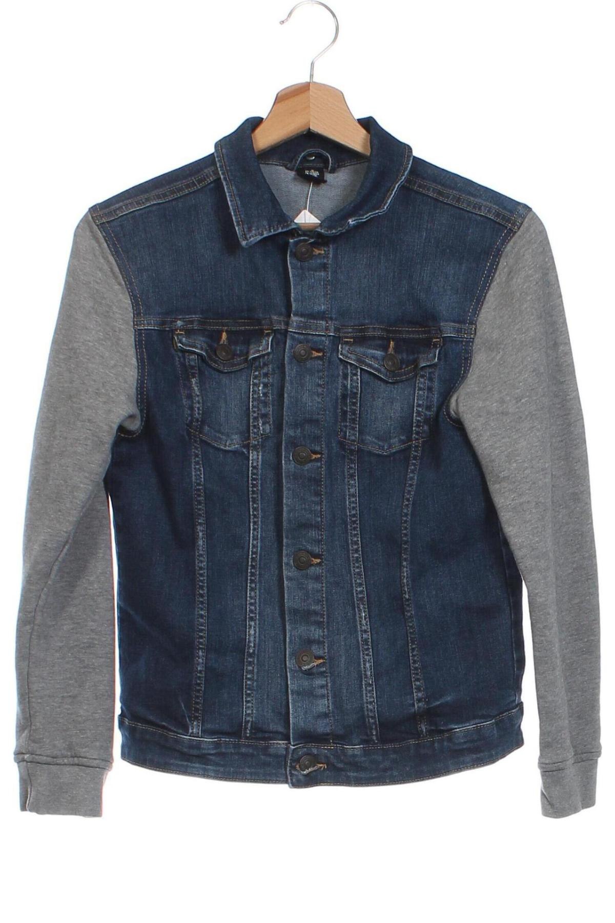 Kinder Jeansjacke H&M, Größe 12-13y/ 158-164 cm, Farbe Blau, Preis 12,78 €