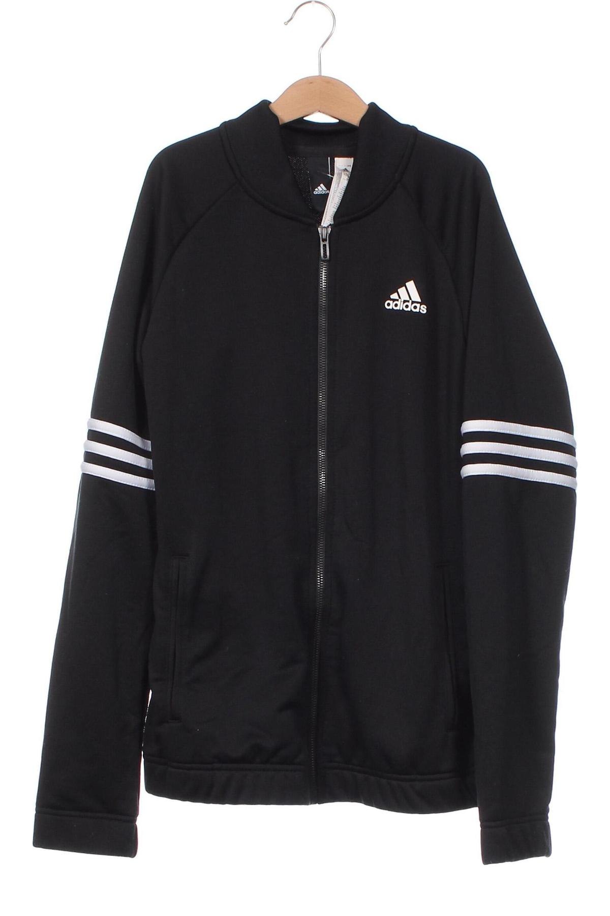 Παιδικό αθλητικό πάνω φόρμα Adidas, Μέγεθος 12-13y/ 158-164 εκ., Χρώμα Μαύρο, Τιμή 26,17 €