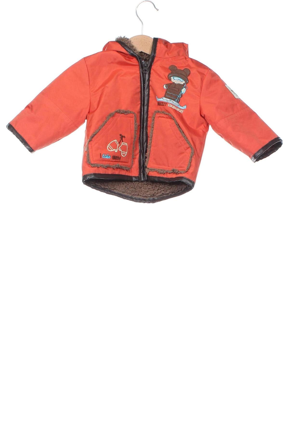 Детско яке, Размер 2-3m/ 56-62 см, Цвят Оранжев, Цена 9,68 лв.