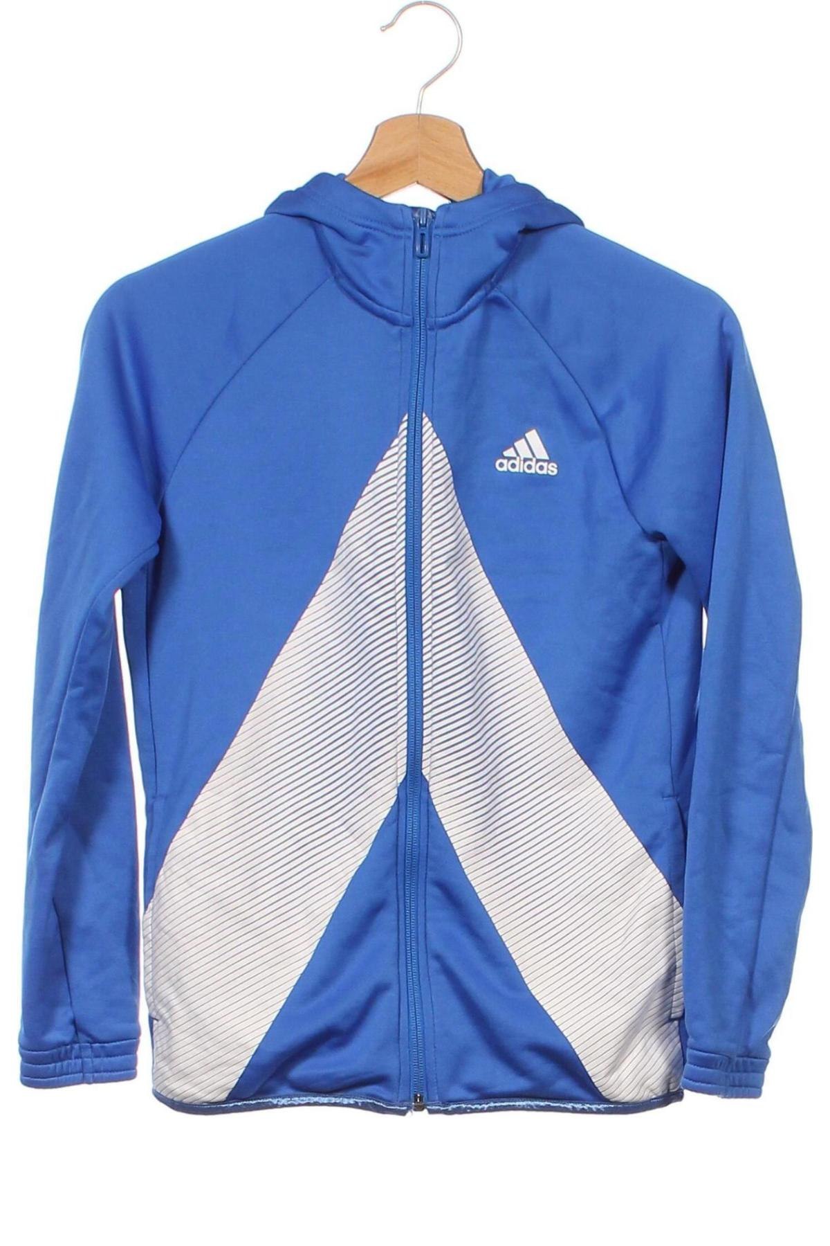 Kinderjacke Adidas, Größe 11-12y/ 152-158 cm, Farbe Blau, Preis € 31,31